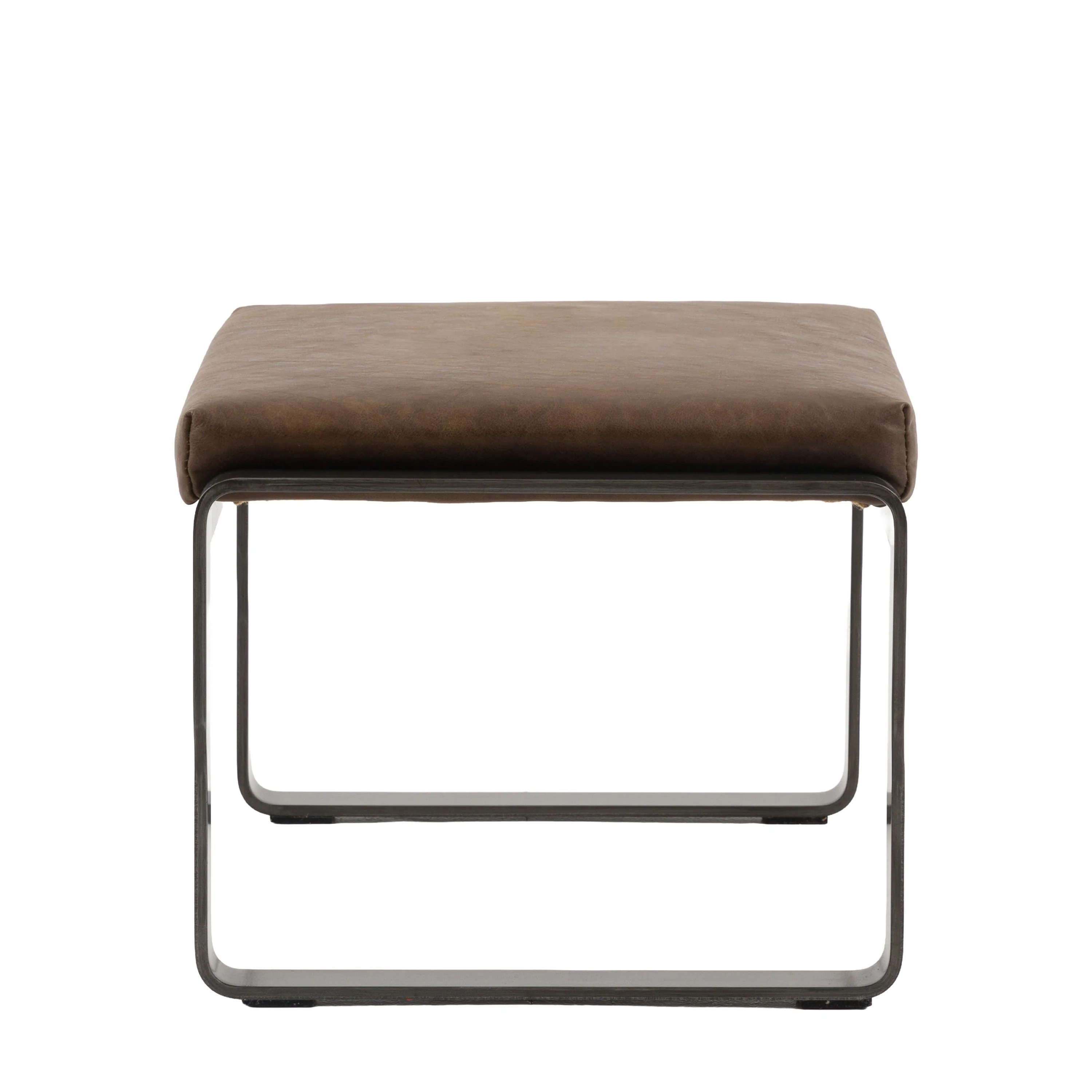Erasmus Stool – Brown Leather - Image 3