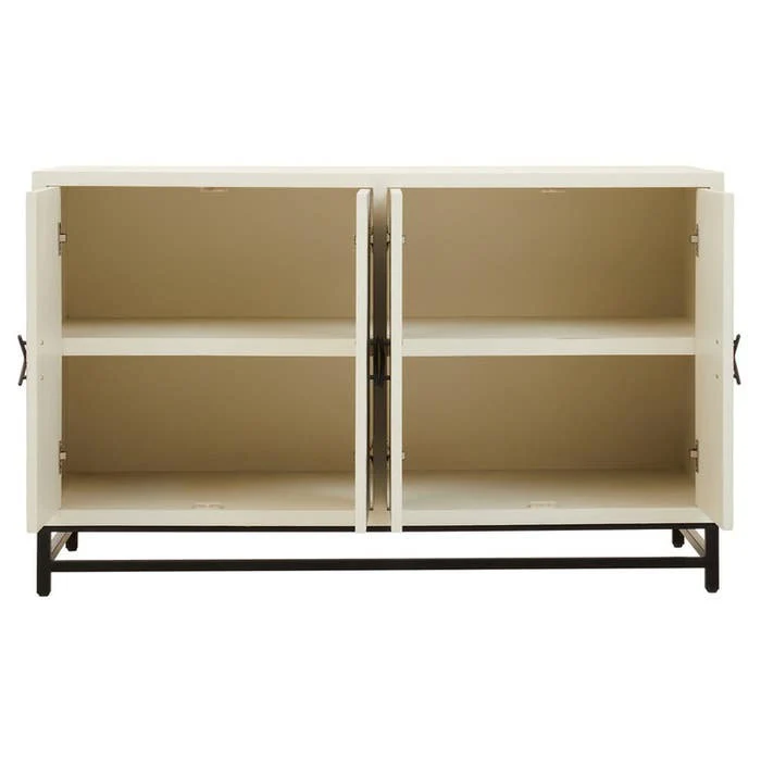 Evangeline Geometric Sideboard – White - Image 2