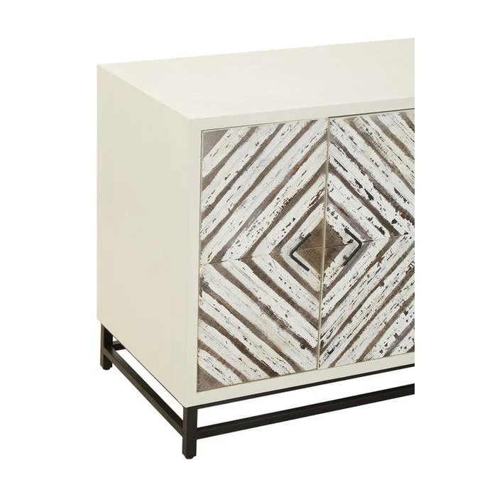 Evangeline Geometric Sideboard – White - Image 7