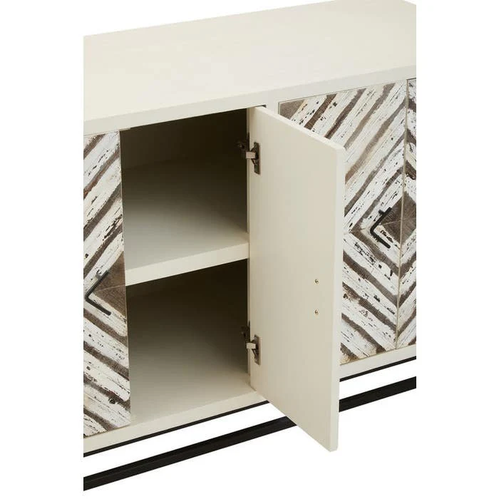 Evangeline Geometric Sideboard – White - Image 9