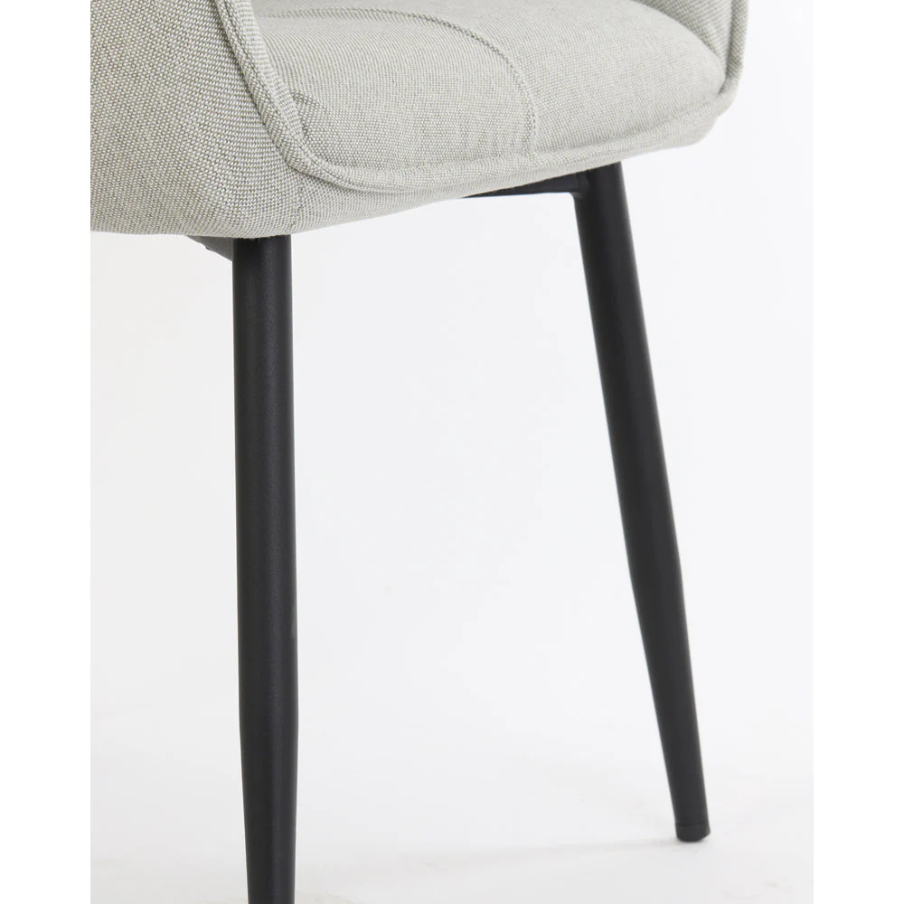 Fallon Dining Chair with Beige Upholstery – Excess Stock - Image 2
