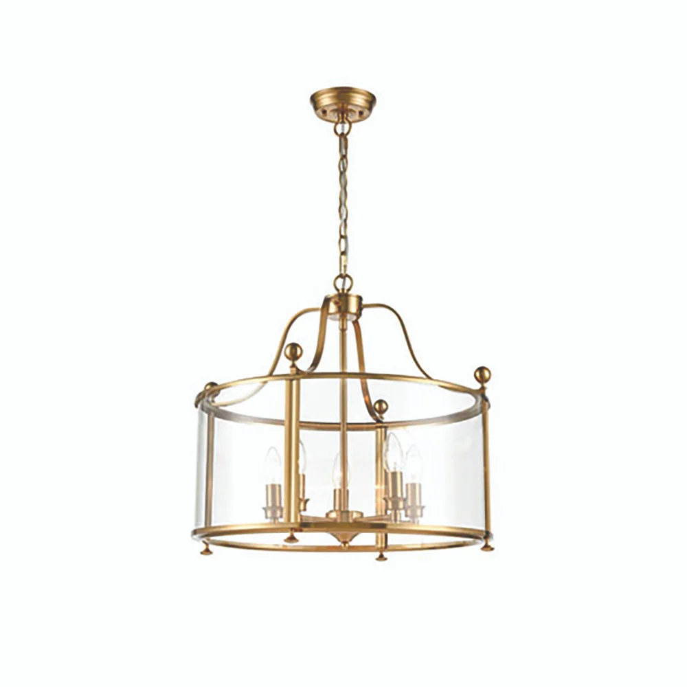 Franklite Drayton 5 Light Lantern – Antique Gold