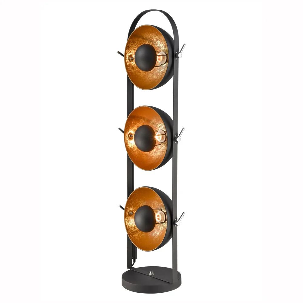 Franklite Earl Standard Lamp – Black and Gold