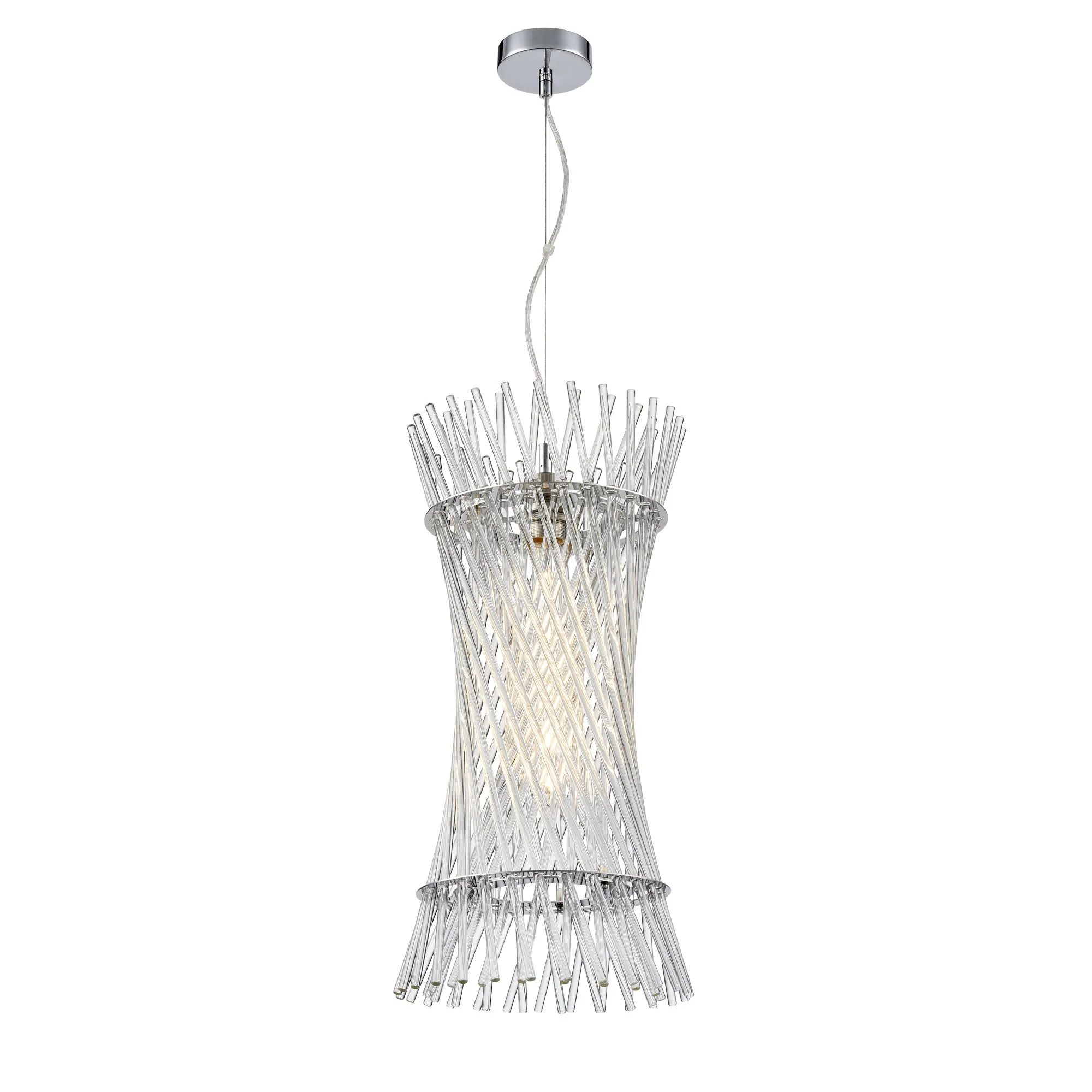Franklite Ethereal Pendant – 1 Light – Chrome
