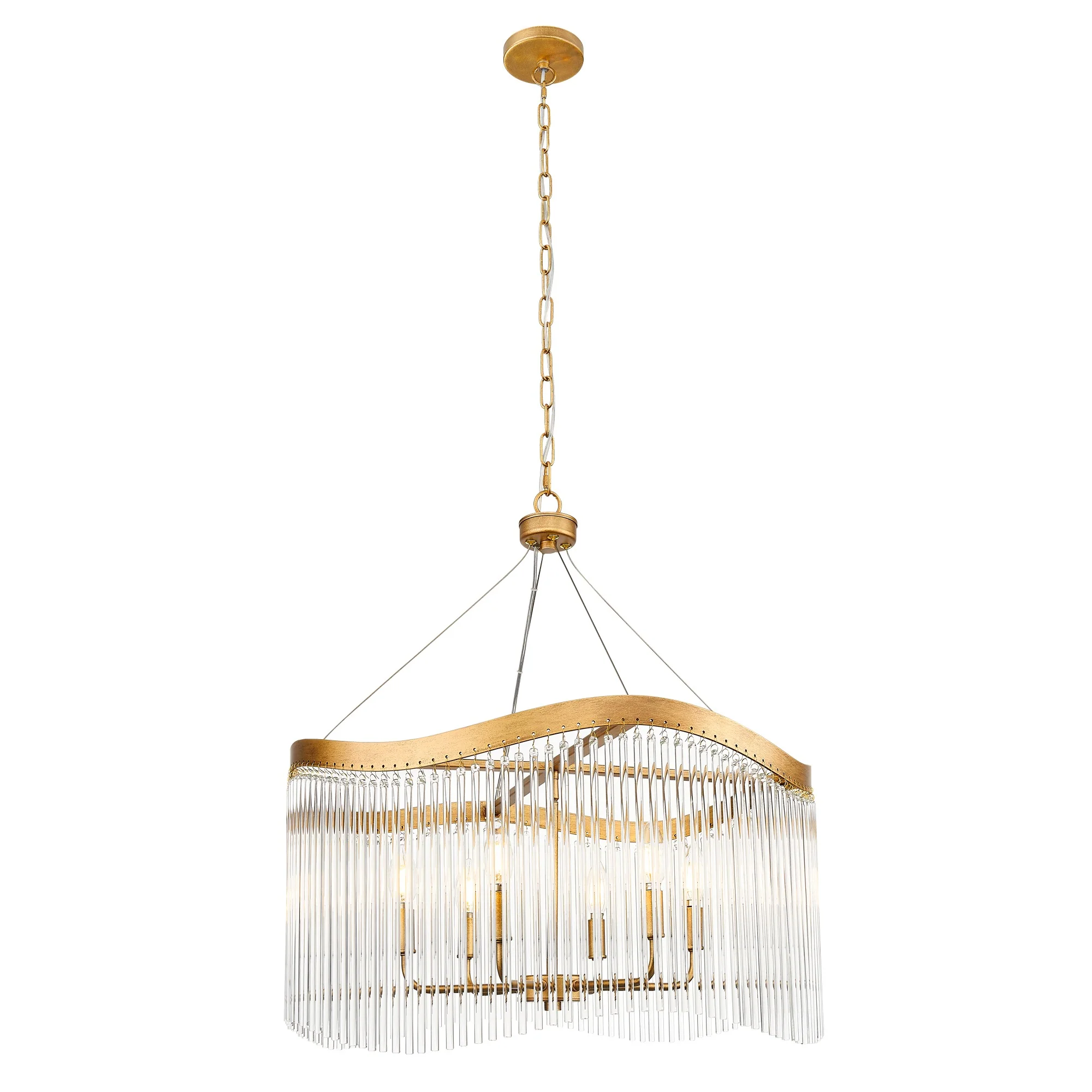Franklite Harp Pendant Light – 6 Light