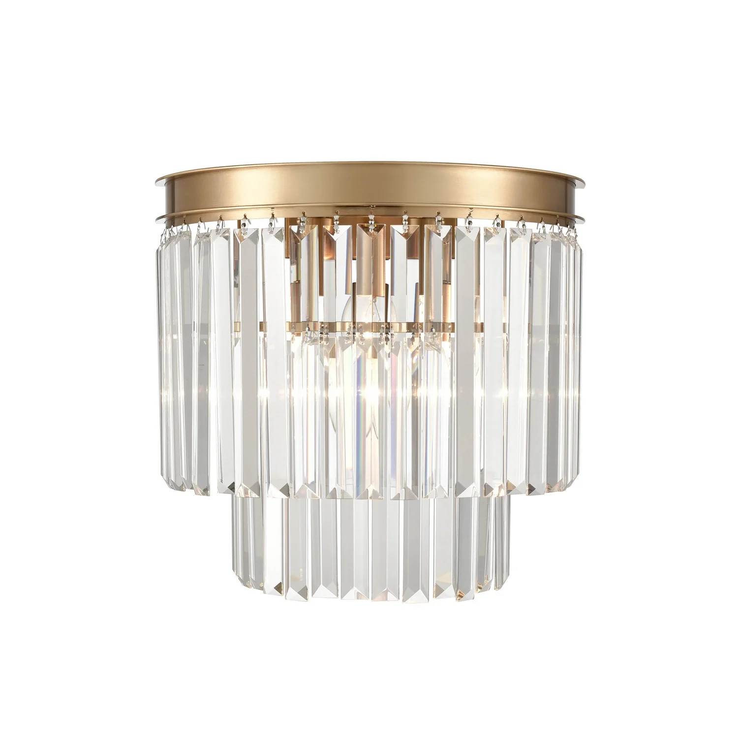 Franklite Perdita Wall Light – Brushed Brass