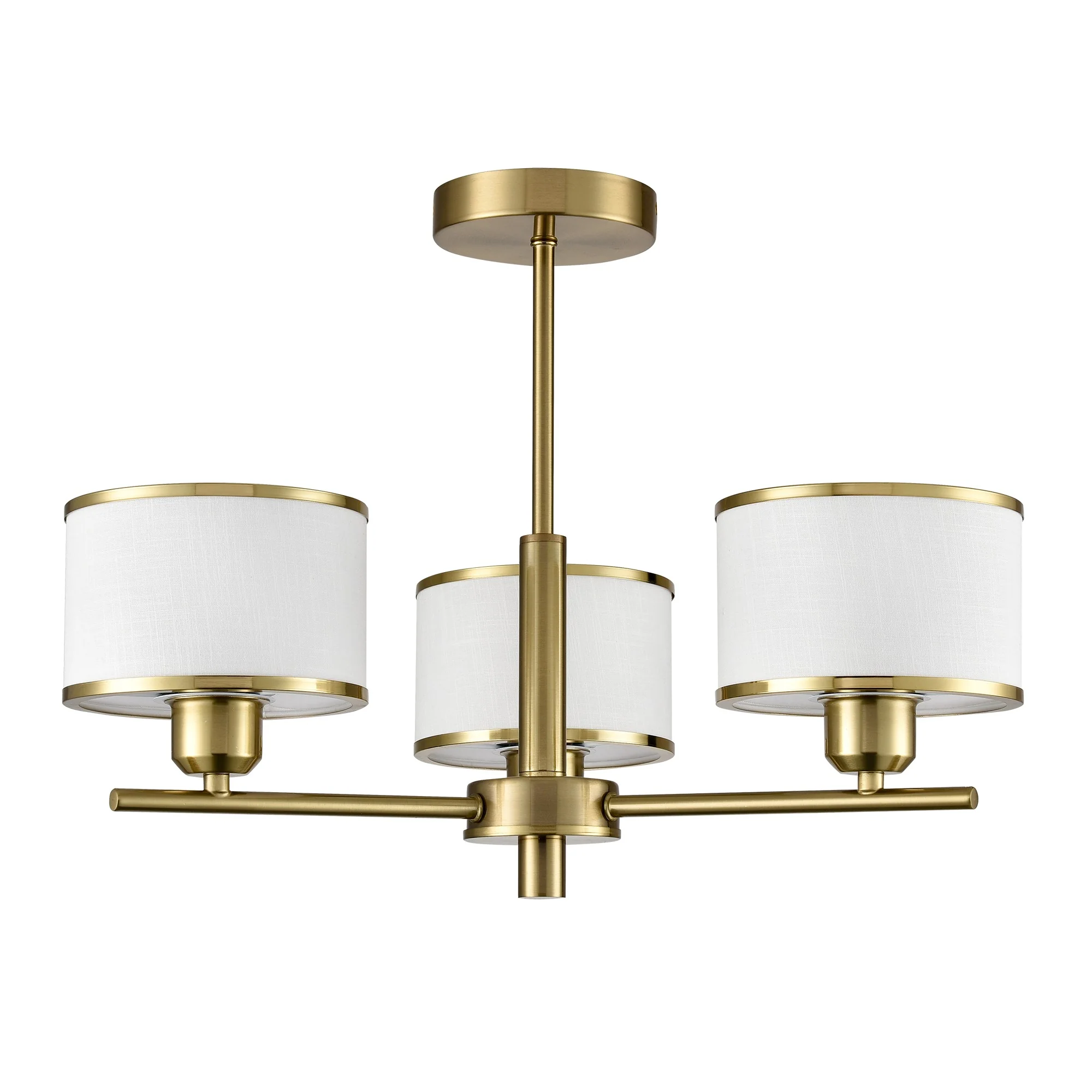 Franklite Polaris 3 Light Fitting – Aged Brass