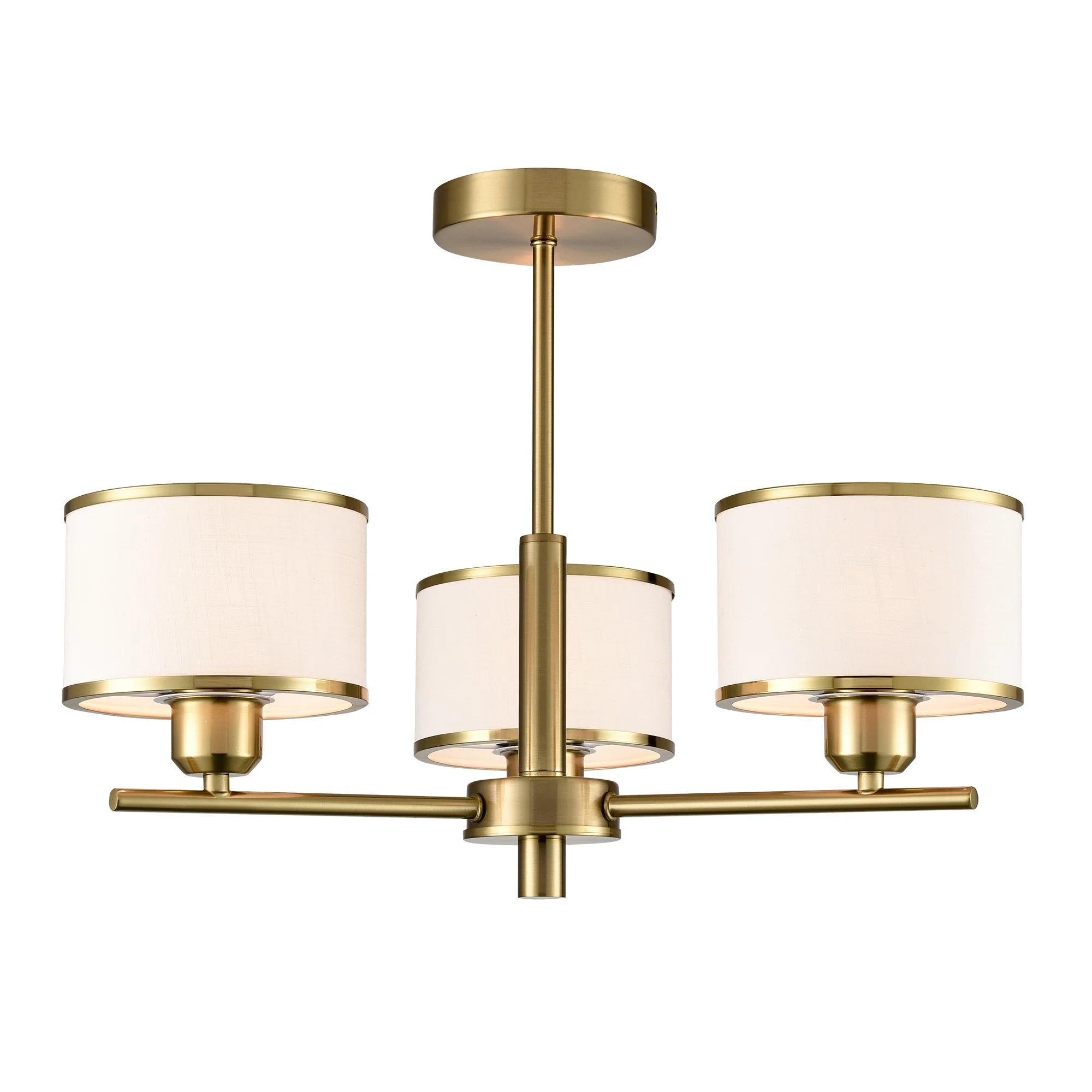 Franklite Polaris 3 Light Fitting – Aged Brass - Image 2