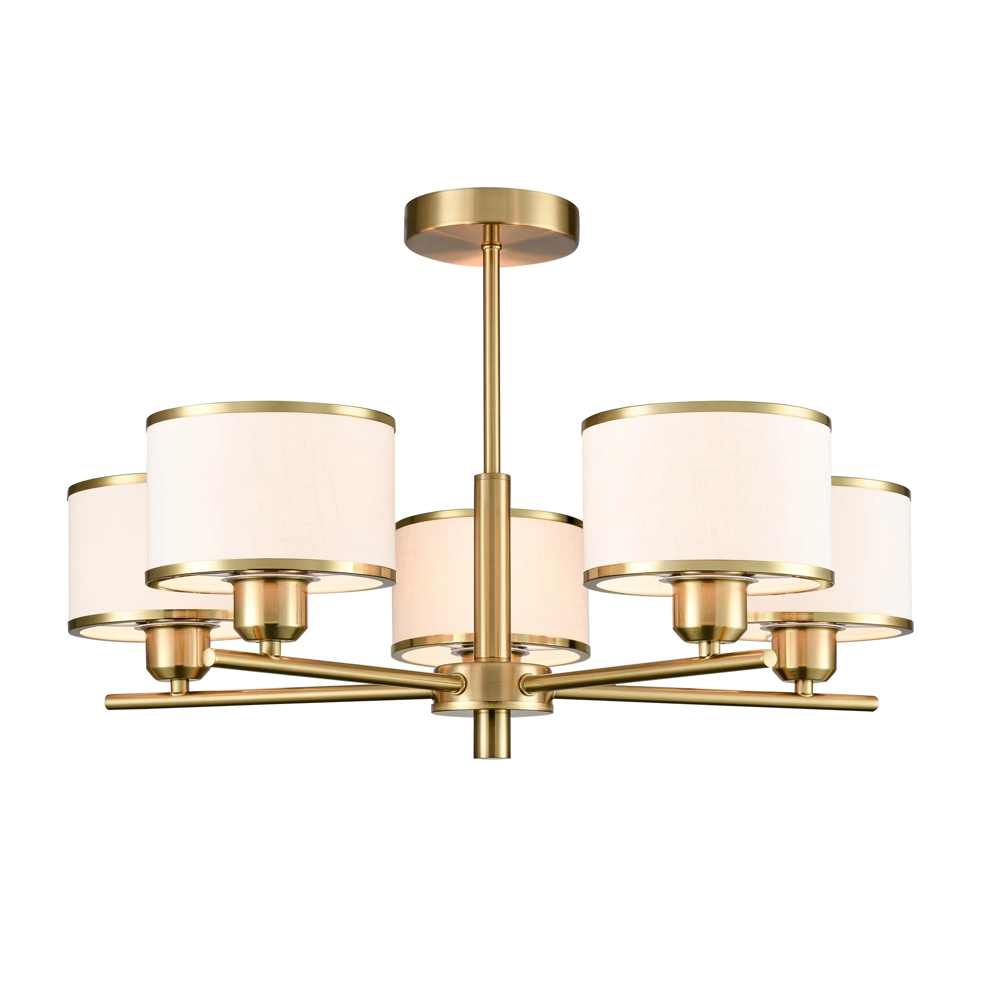 Franklite Polaris 5 Light Fitting – Aged Brass - Image 2