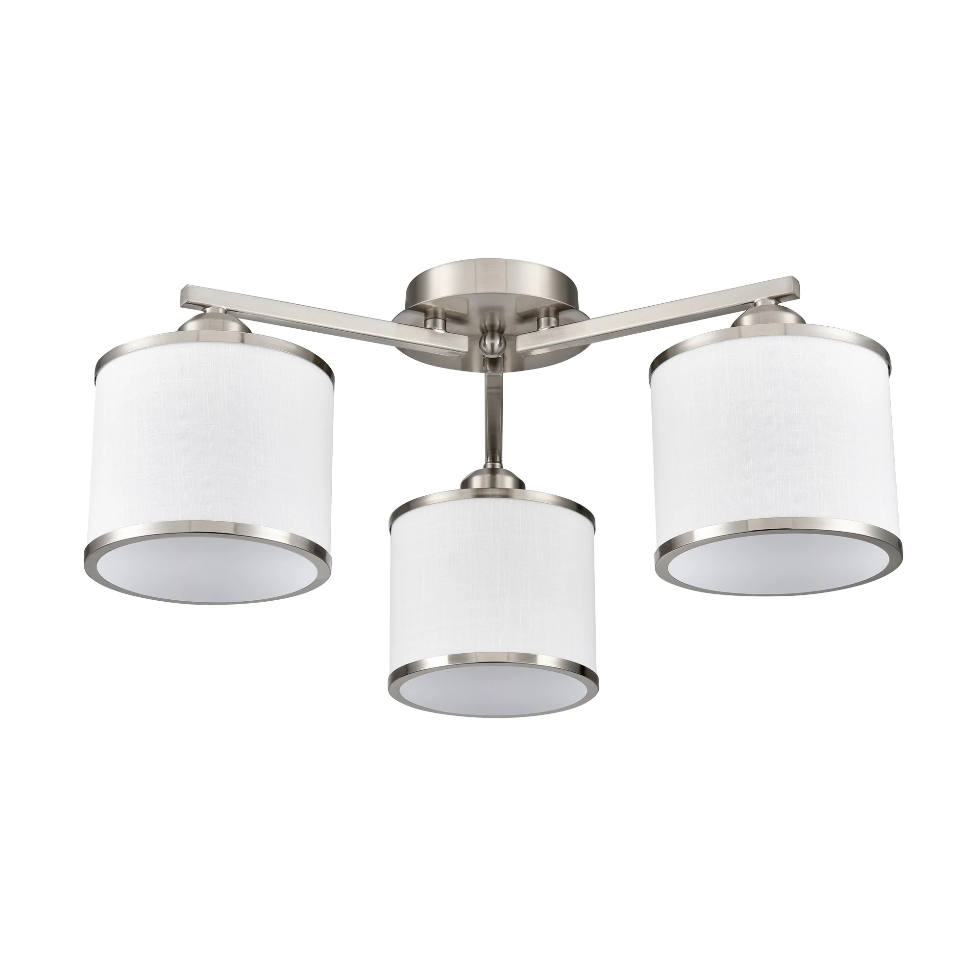 Franklite Sirius Ceiling Light – 3 Lights – Satin Nickel