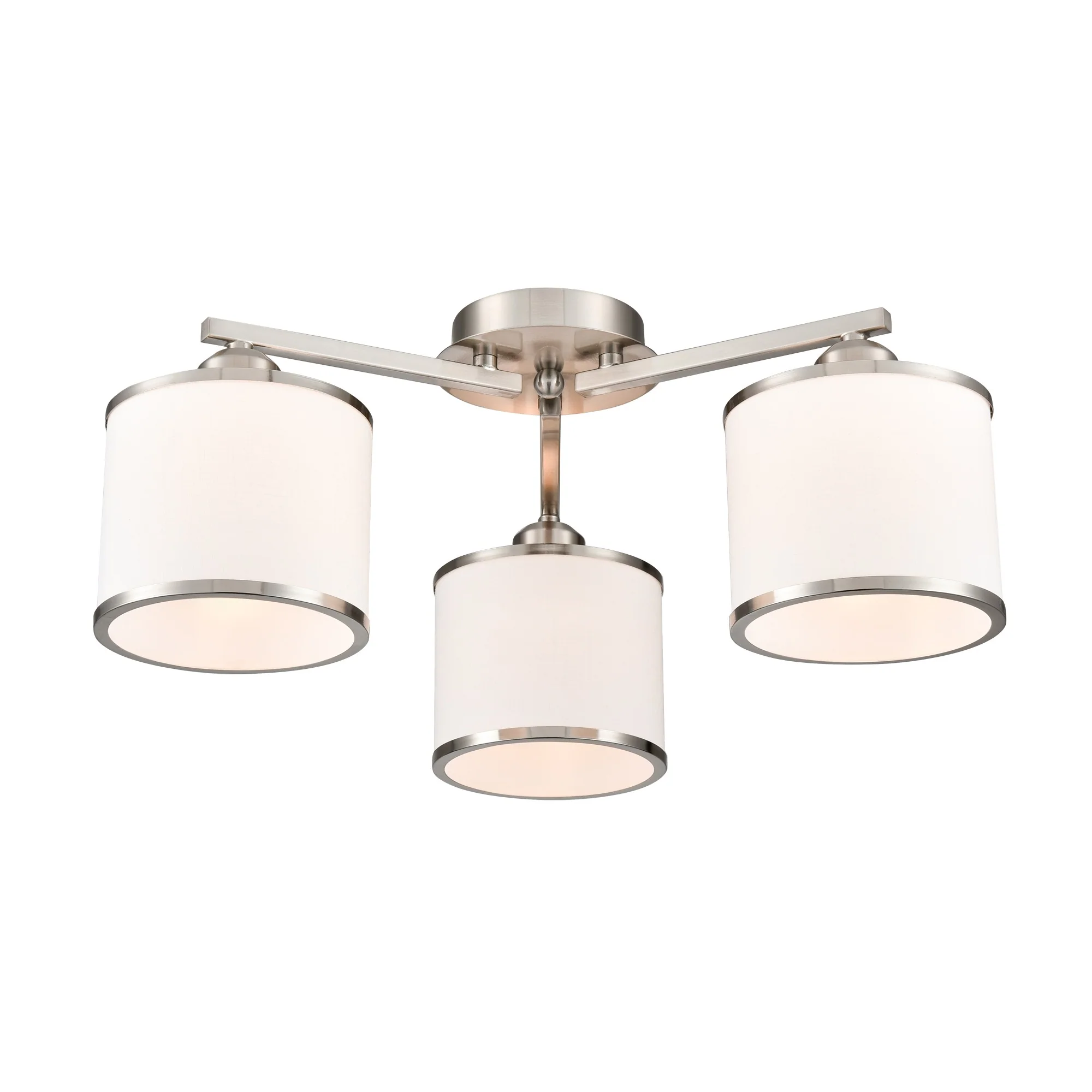 Franklite Sirius Ceiling Light – 3 Lights – Satin Nickel - Image 2