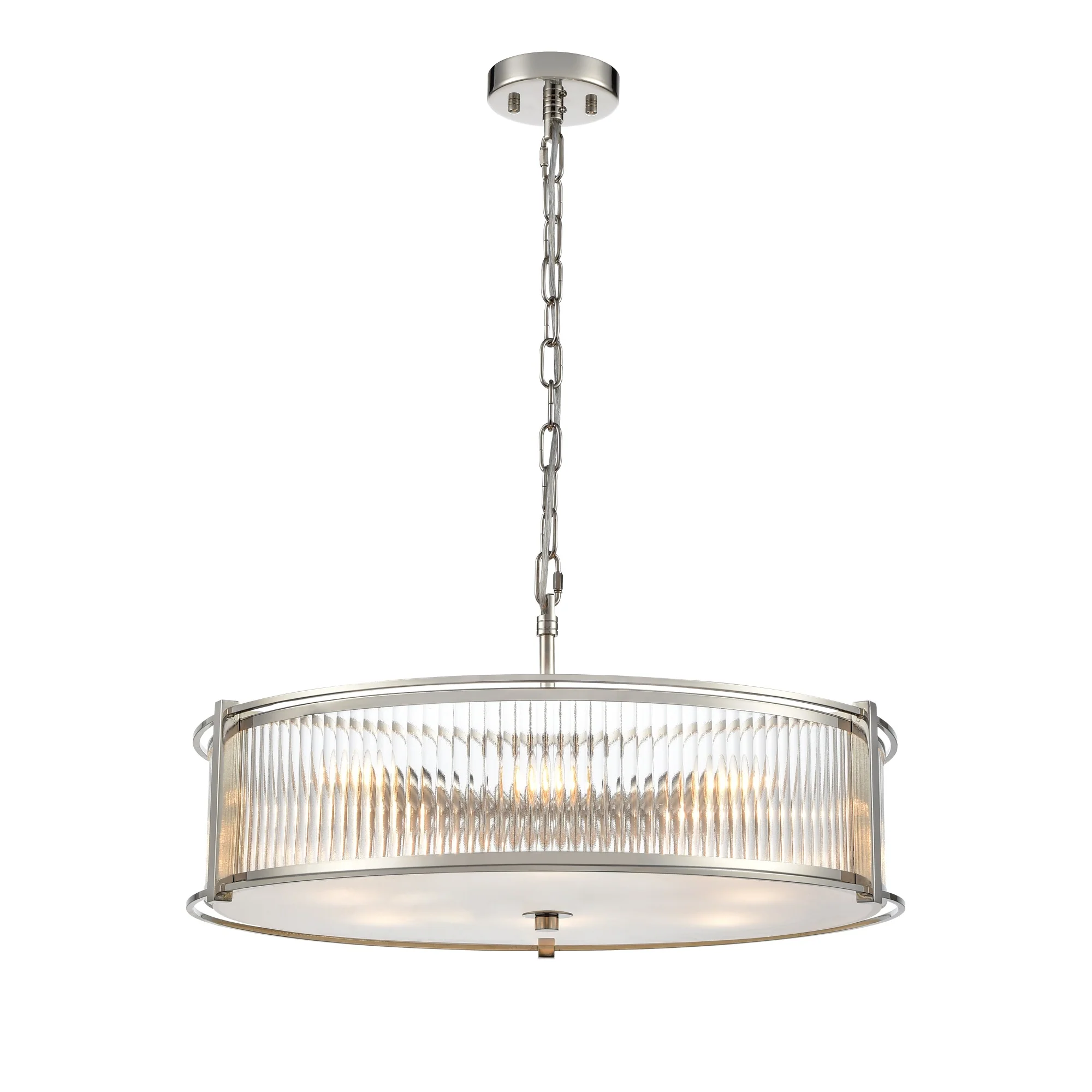 Franklite Sloane 8 Light Pendant – Polished Nickel