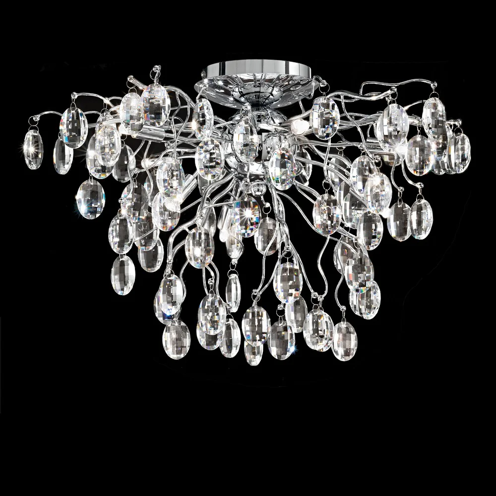Franklite Wisteria 8 Light Flush Ceiling Light