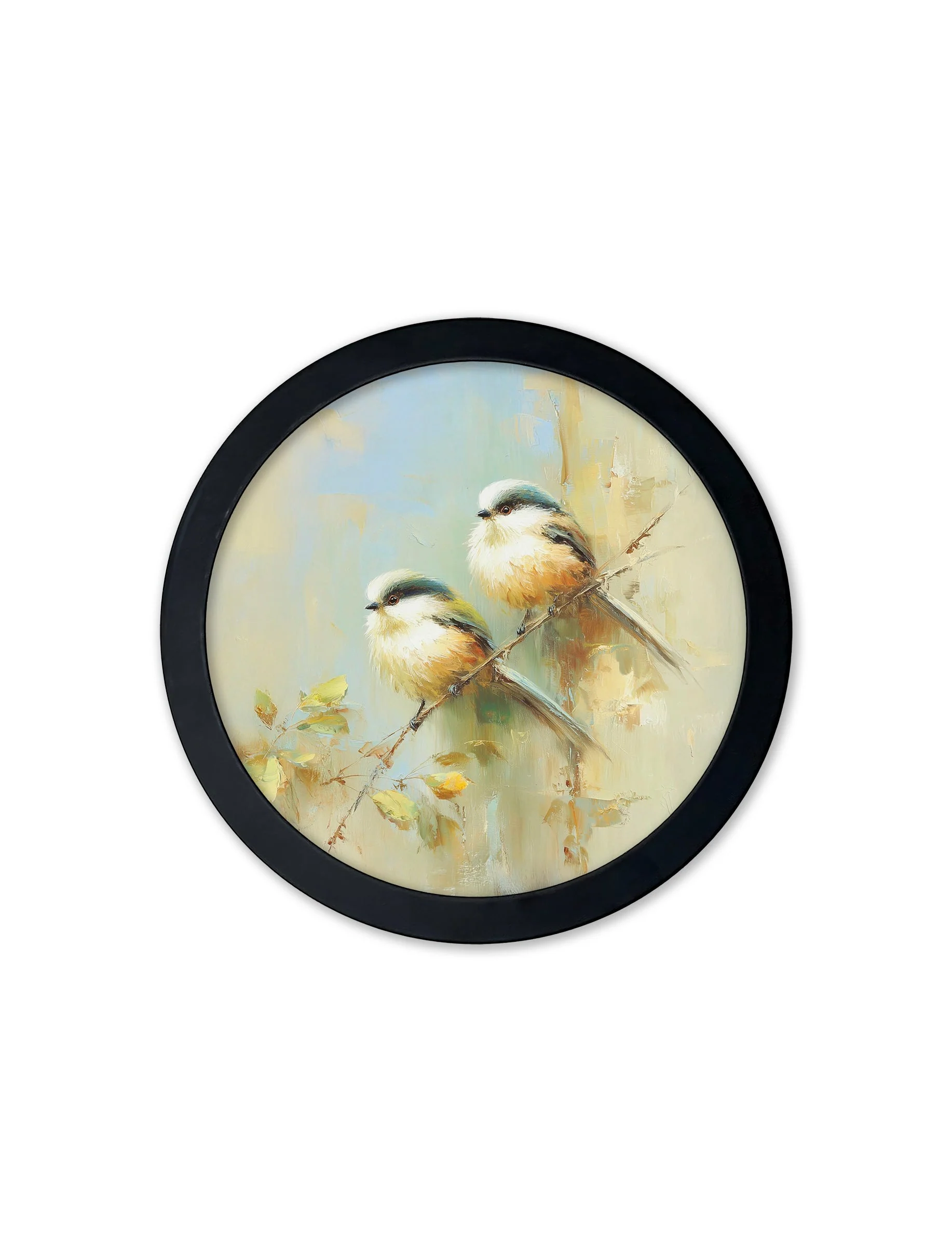 Garden Birds Print – Black Round Box Frame – Set of 8 - Image 9
