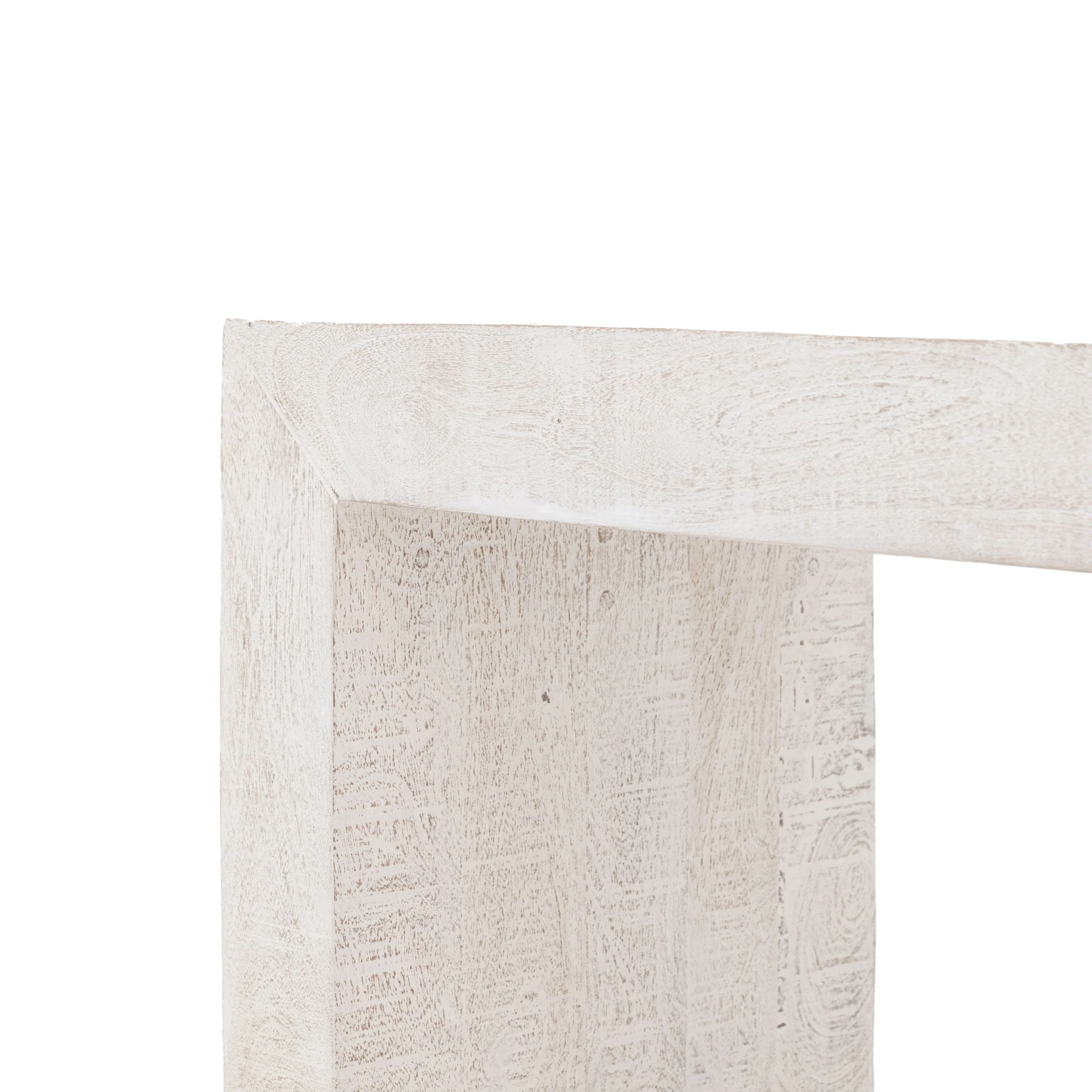 Girisha Dining Bench – Whitewash - Image 3
