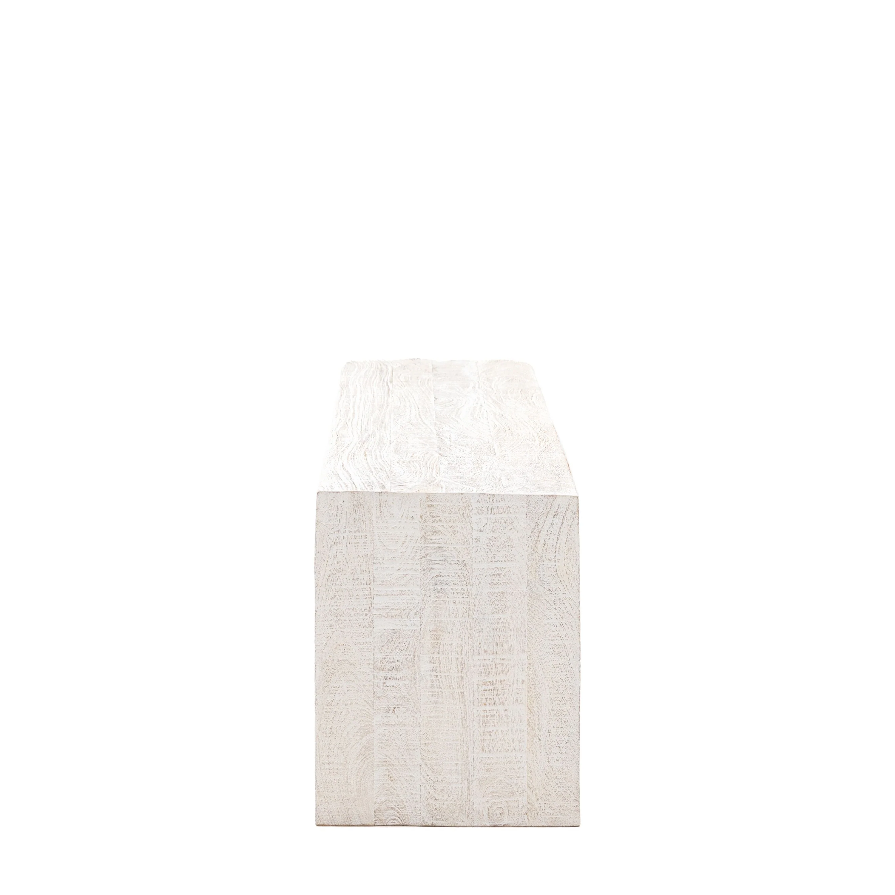 Girisha Dining Bench – Whitewash - Image 4