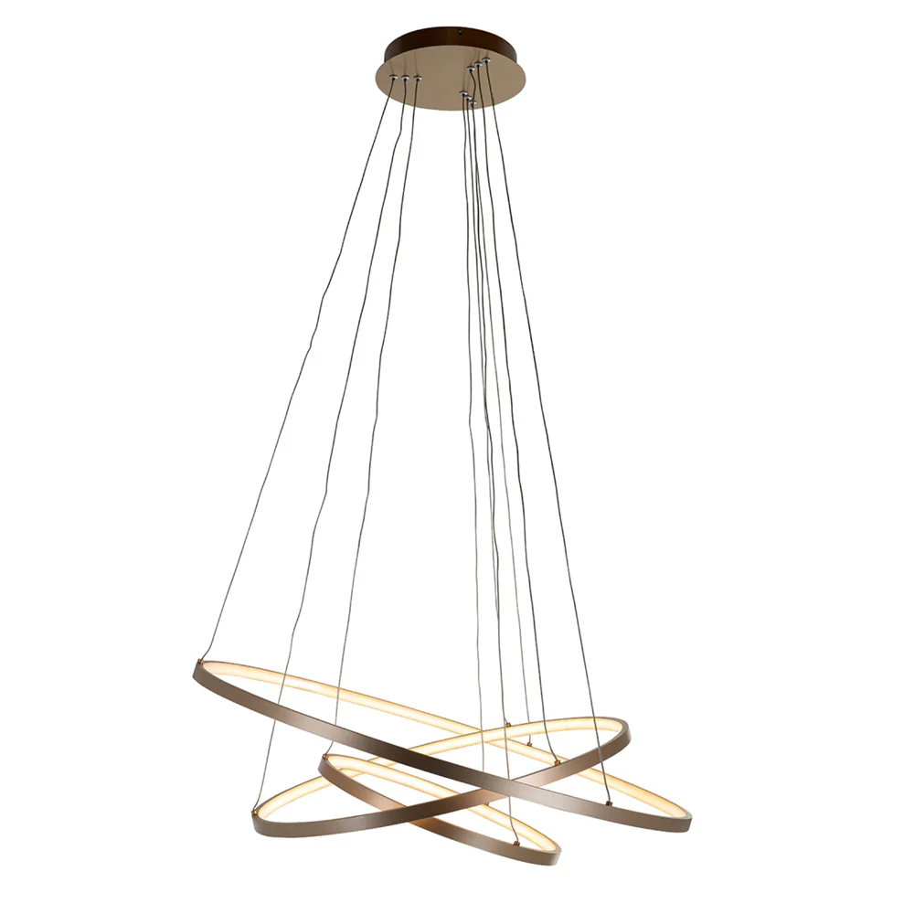 Richmond Interiors Amira Aluminium Hanging Lamp - Gold Finish