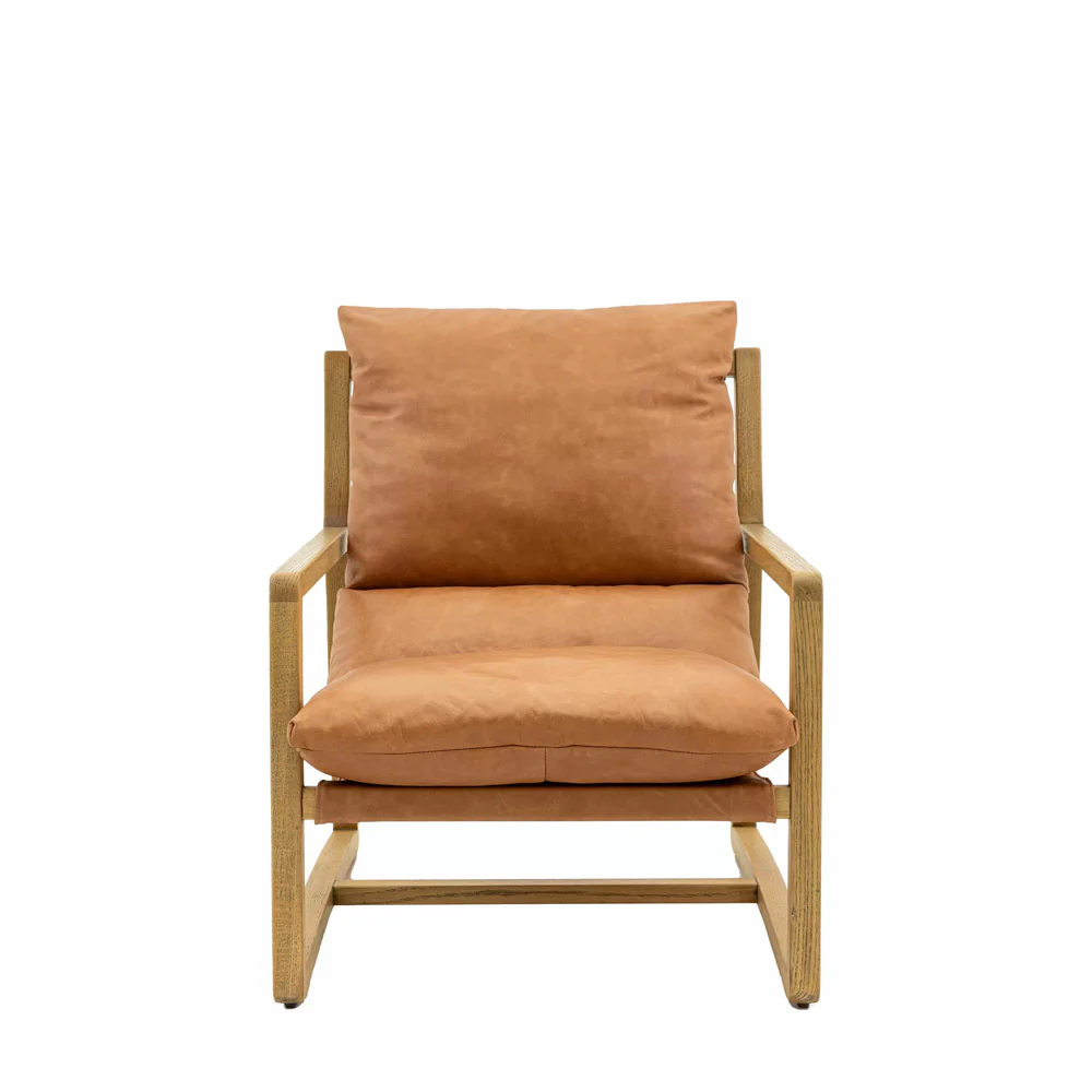 Harbour Leather Chair – Vintage Brown