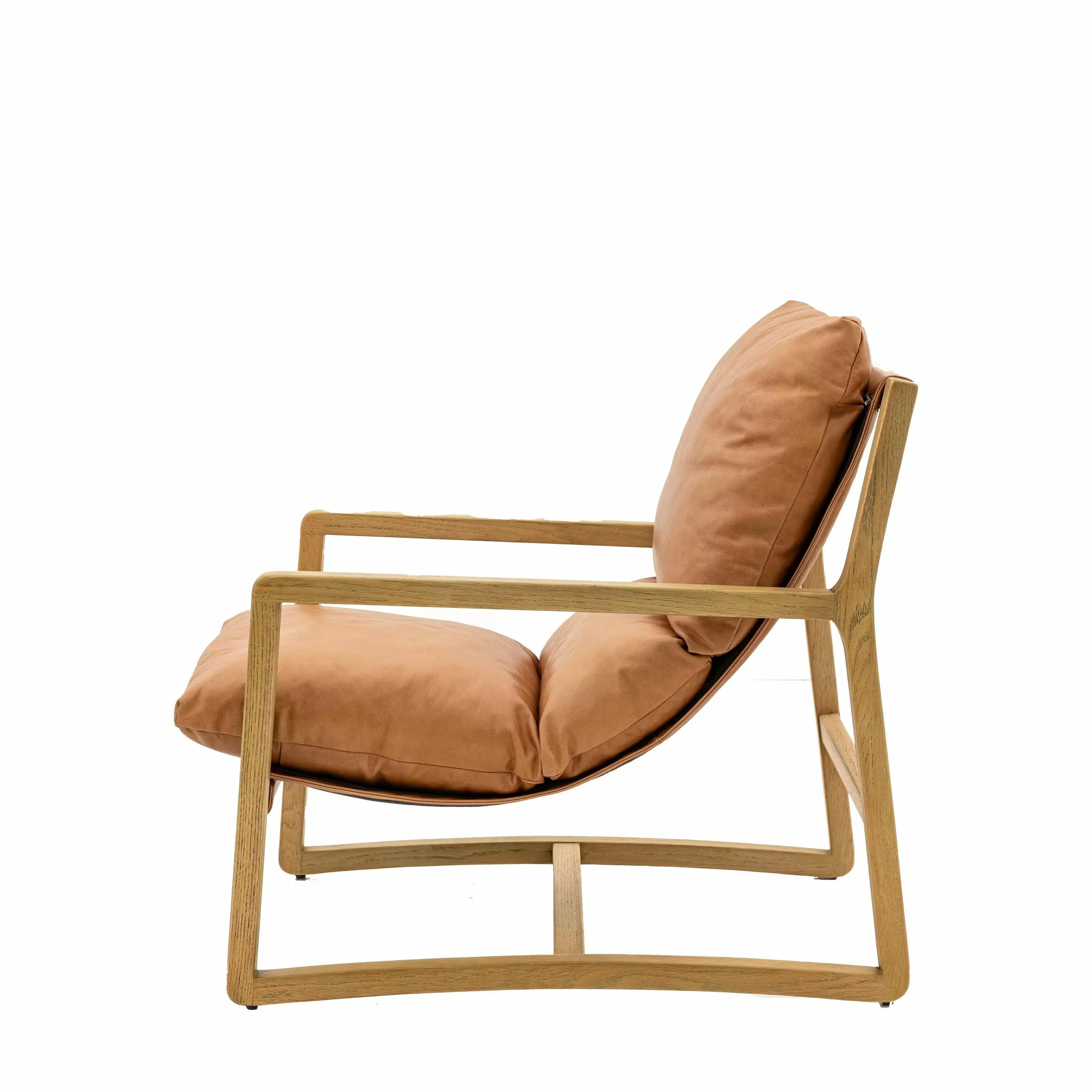 Harbour Leather Chair – Vintage Brown - Image 3