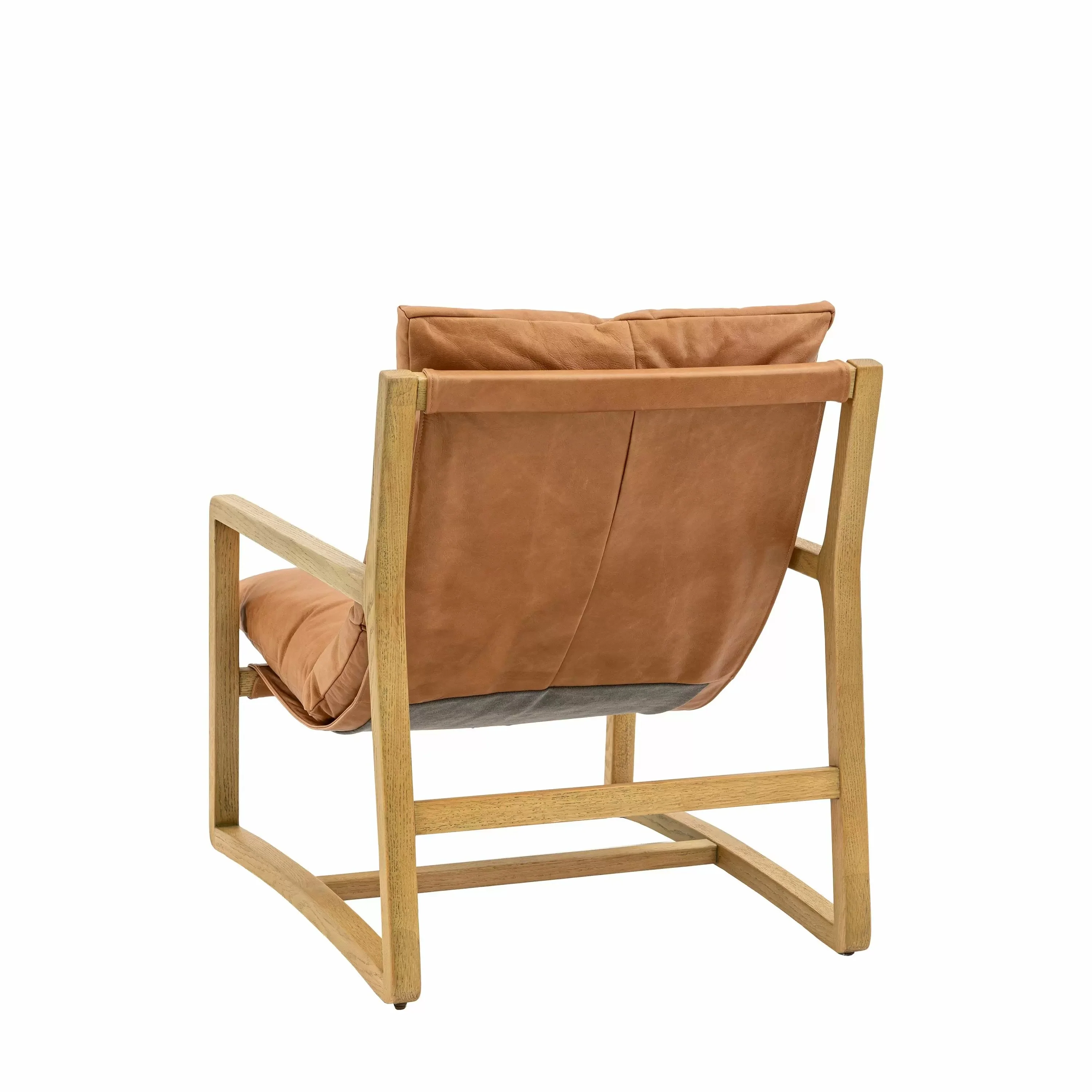 Harbour Leather Chair – Vintage Brown - Image 4