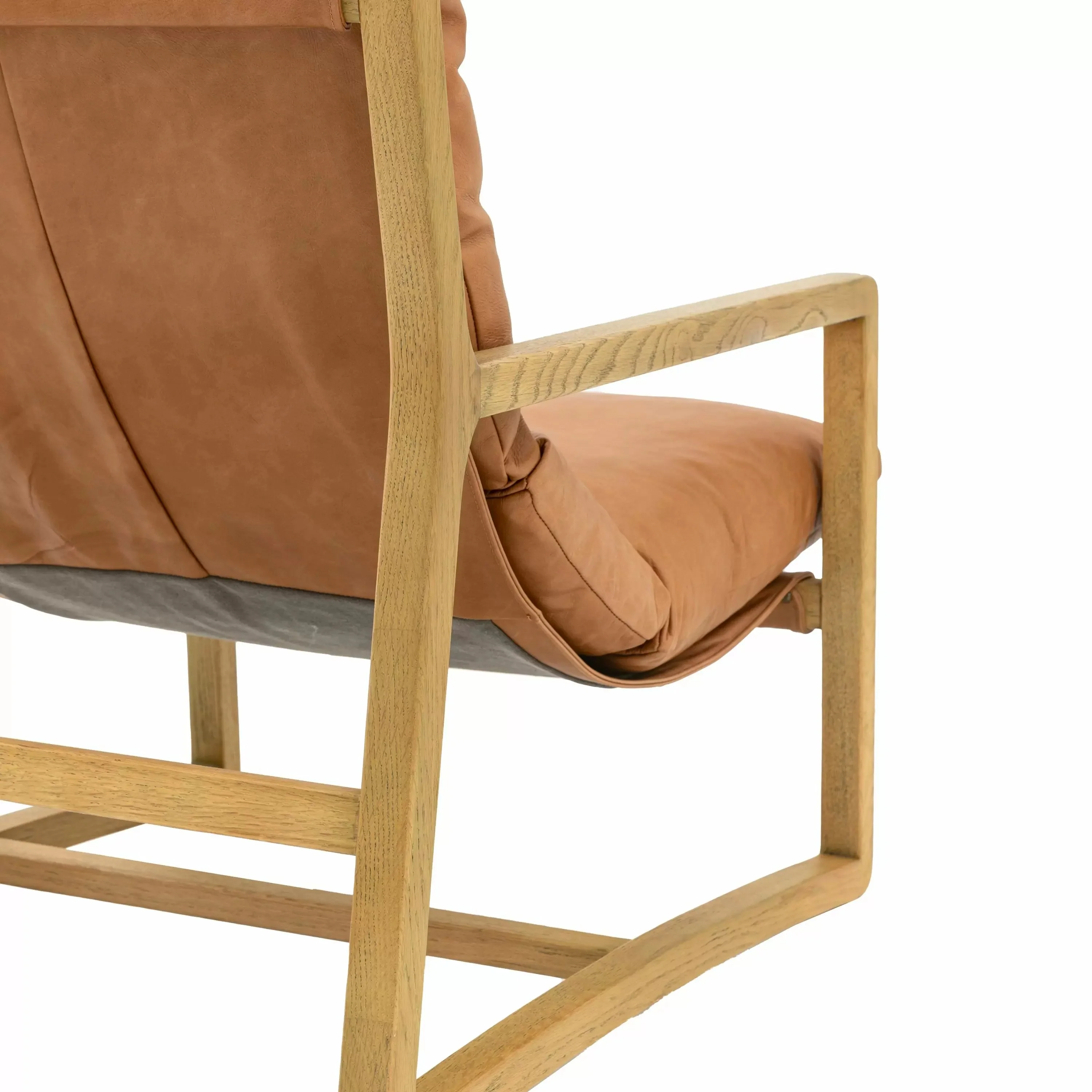 Harbour Leather Chair – Vintage Brown - Image 5