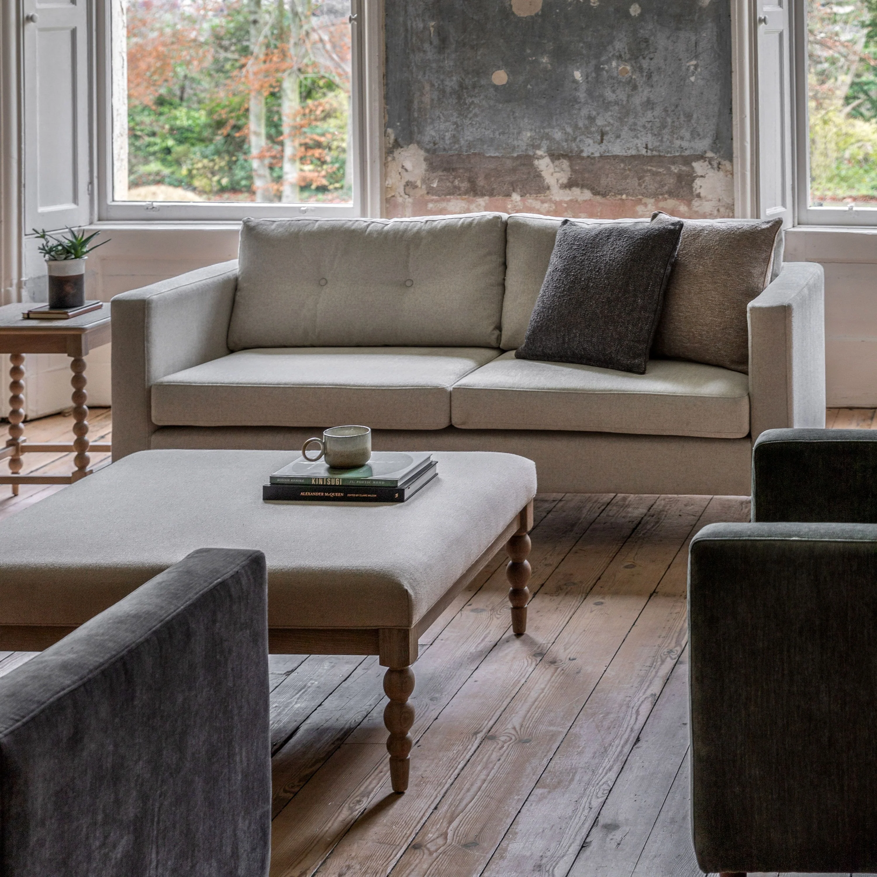 Harland 3 Seater Sofa – Light Grey - Image 8