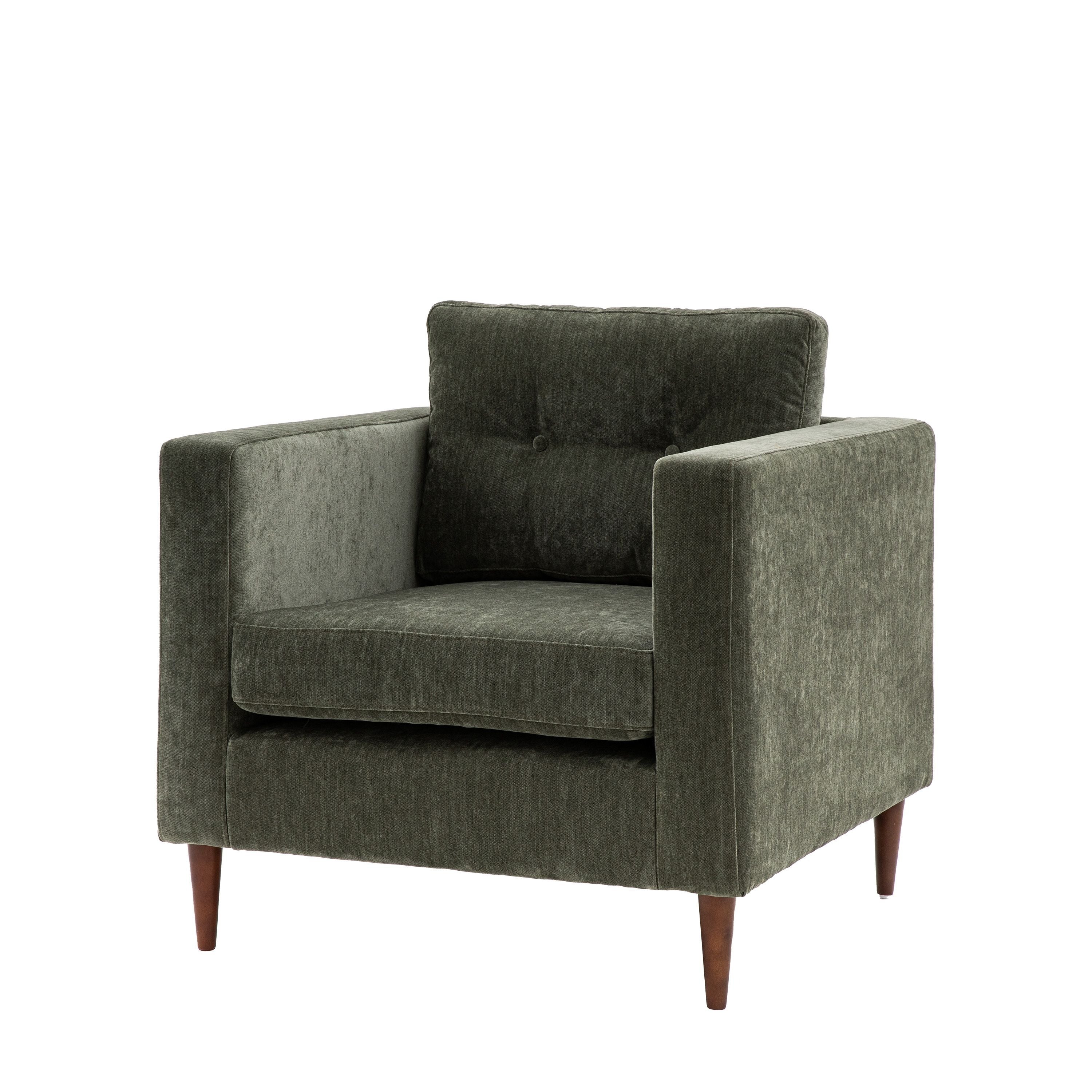 Harland Armchair – Forest Green - Image 6