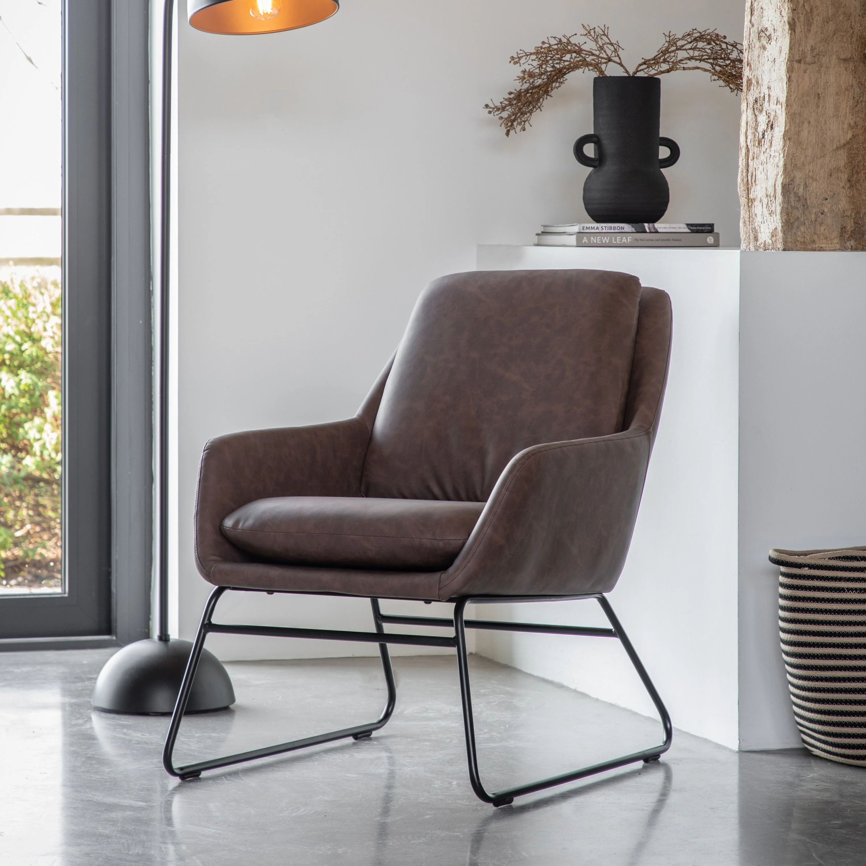 Hicks Lounge Chair – Brown - Image 8