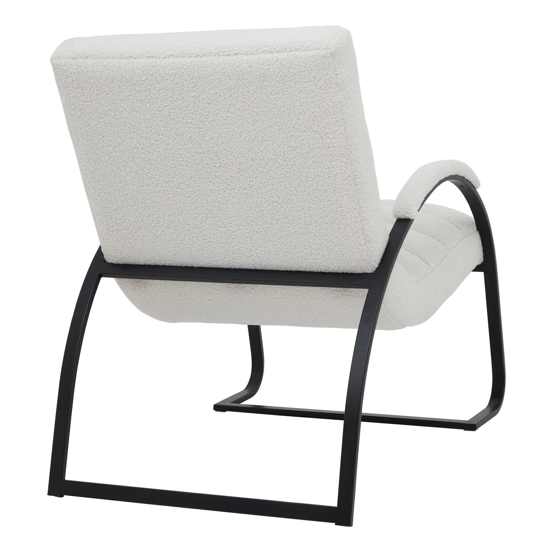 Hill Interiors Boucle Ribbed Ark Chair - Image 2