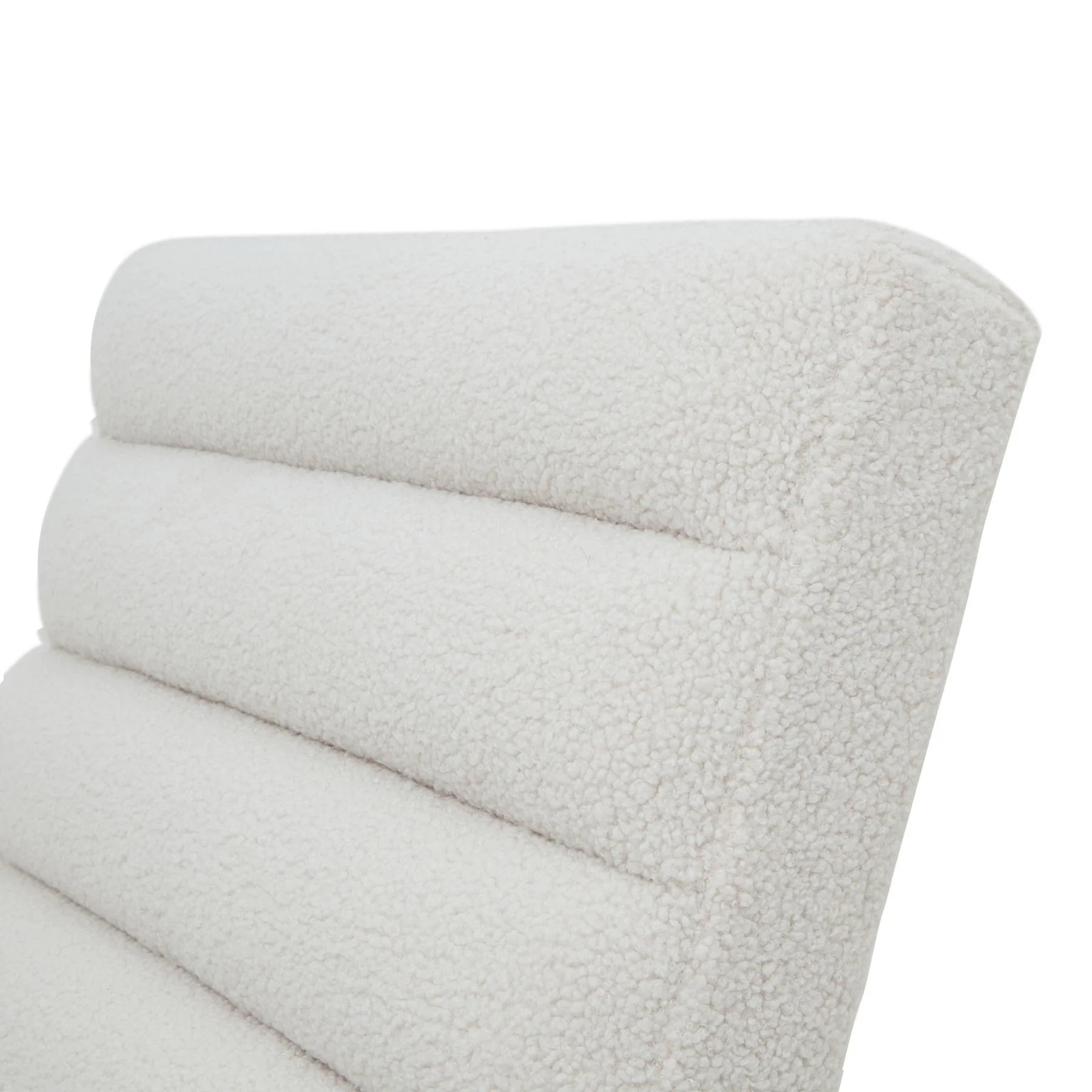 Hill Interiors Boucle Ribbed Ark Chair - Image 3
