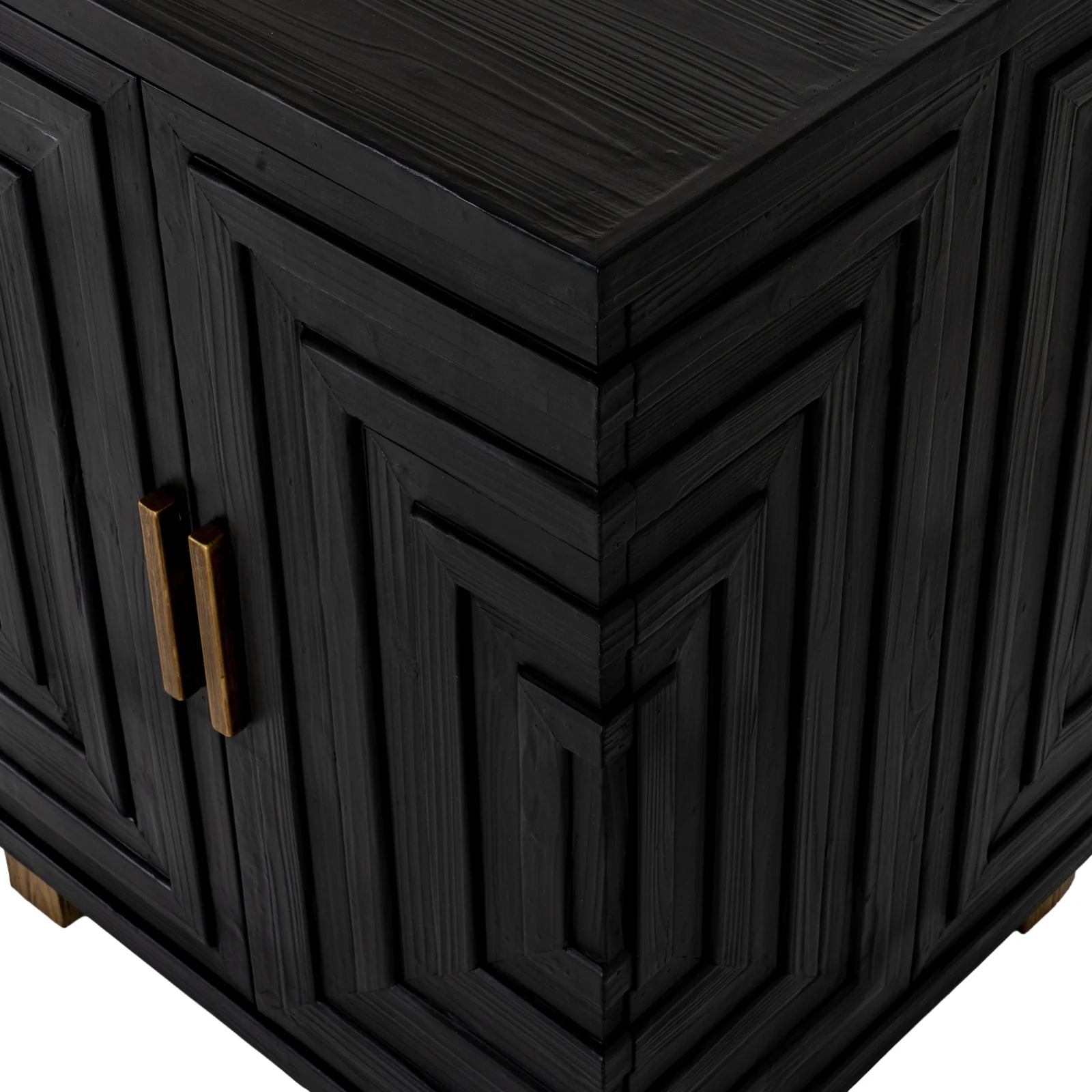 Hill Interiors Lennox 2 Door Sideboard - Black - Small - Image 6