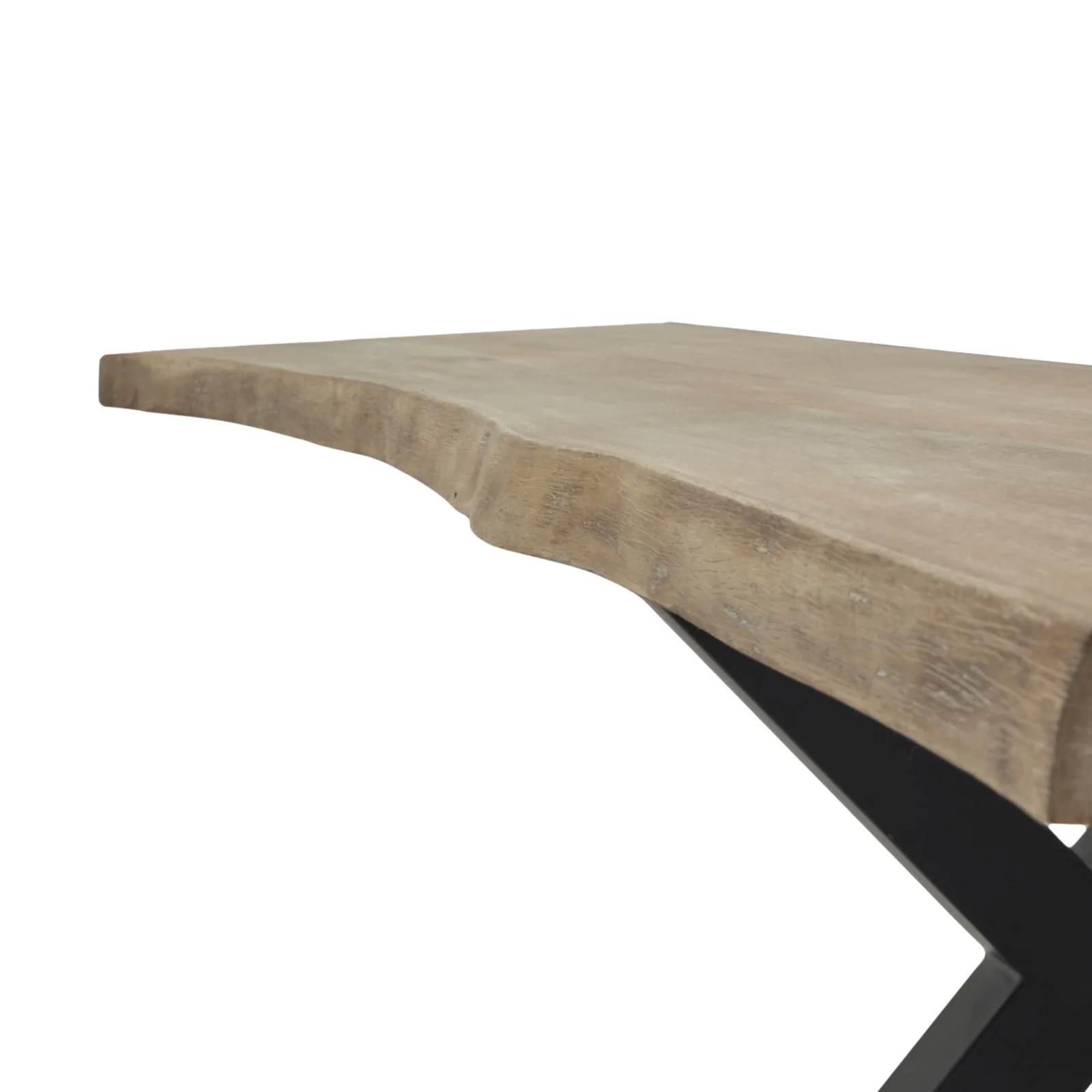 Hill Interiors Live Edge Collection River Dining Table – Light Acacia - Image 4