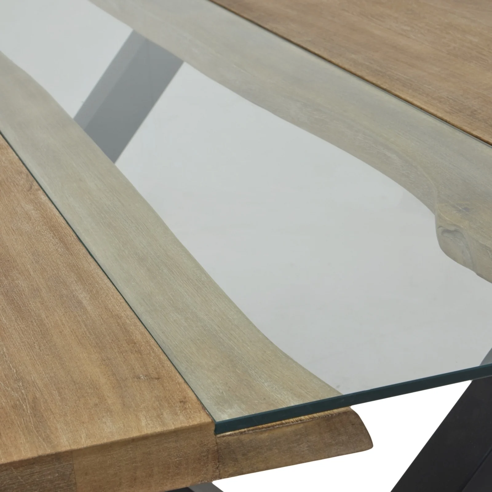 Hill Interiors Live Edge Collection River Dining Table – Light Acacia - Image 6