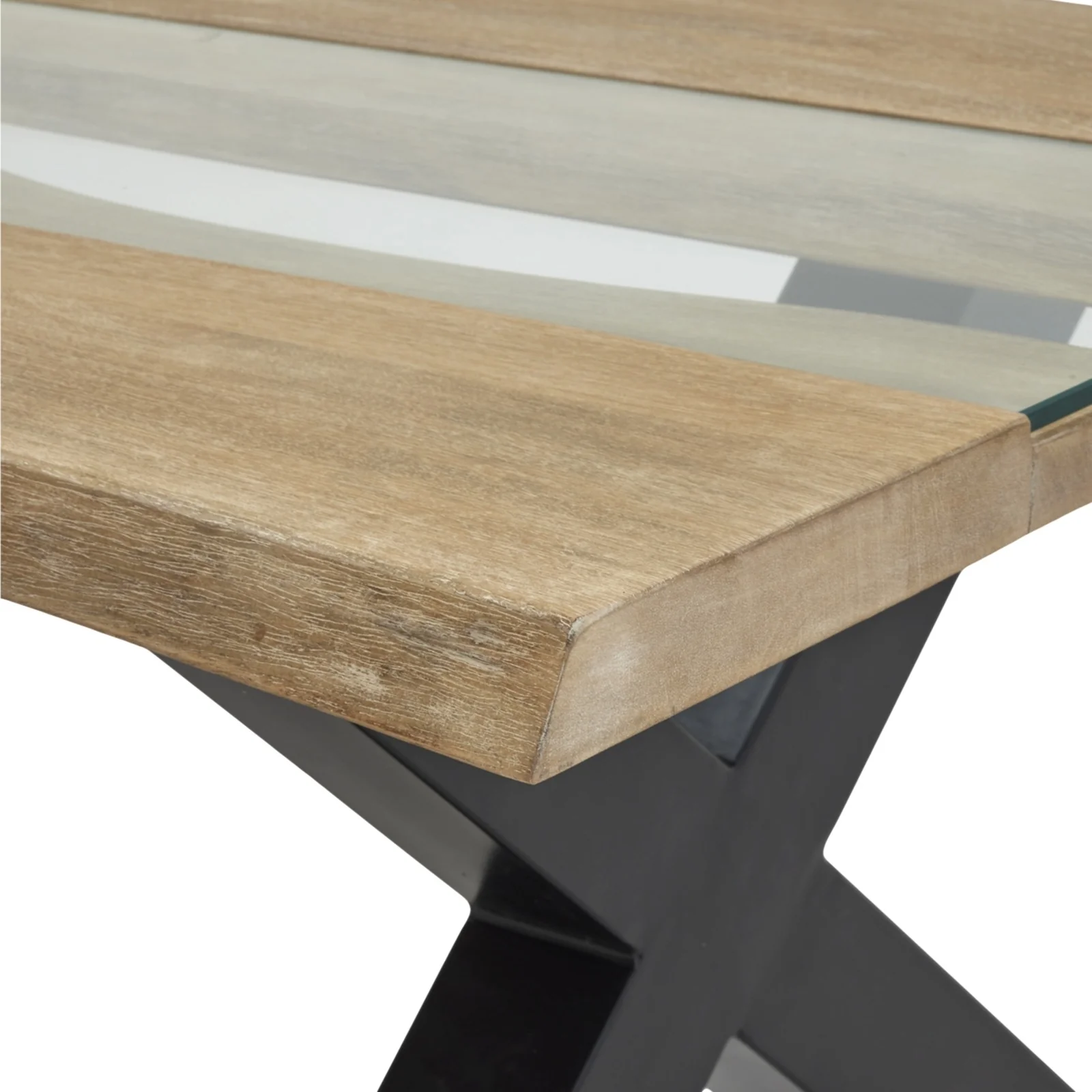 Hill Interiors Live Edge River Coffee Table – Light Acacia - Image 2