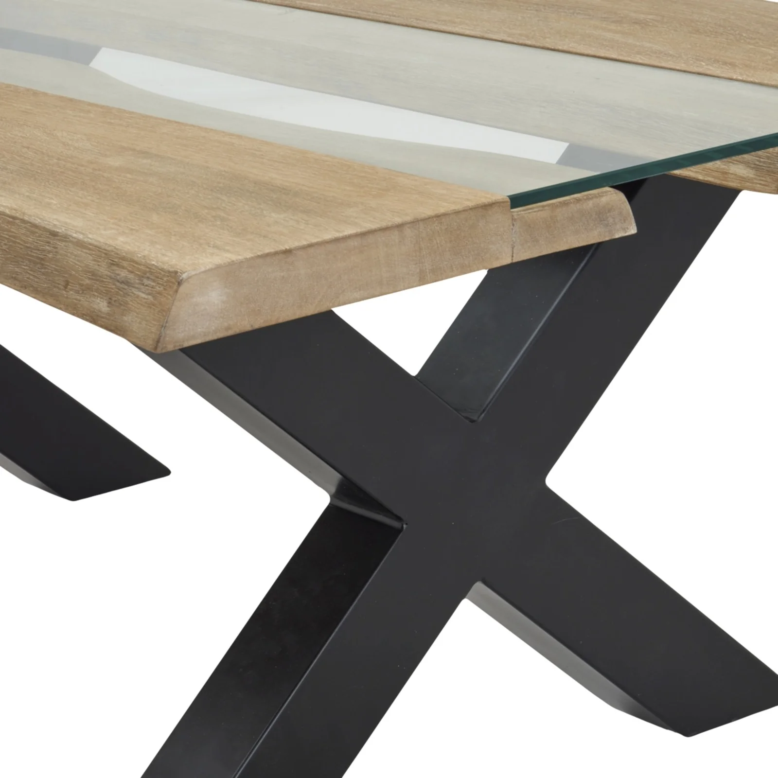 Hill Interiors Live Edge River Coffee Table – Light Acacia - Image 4