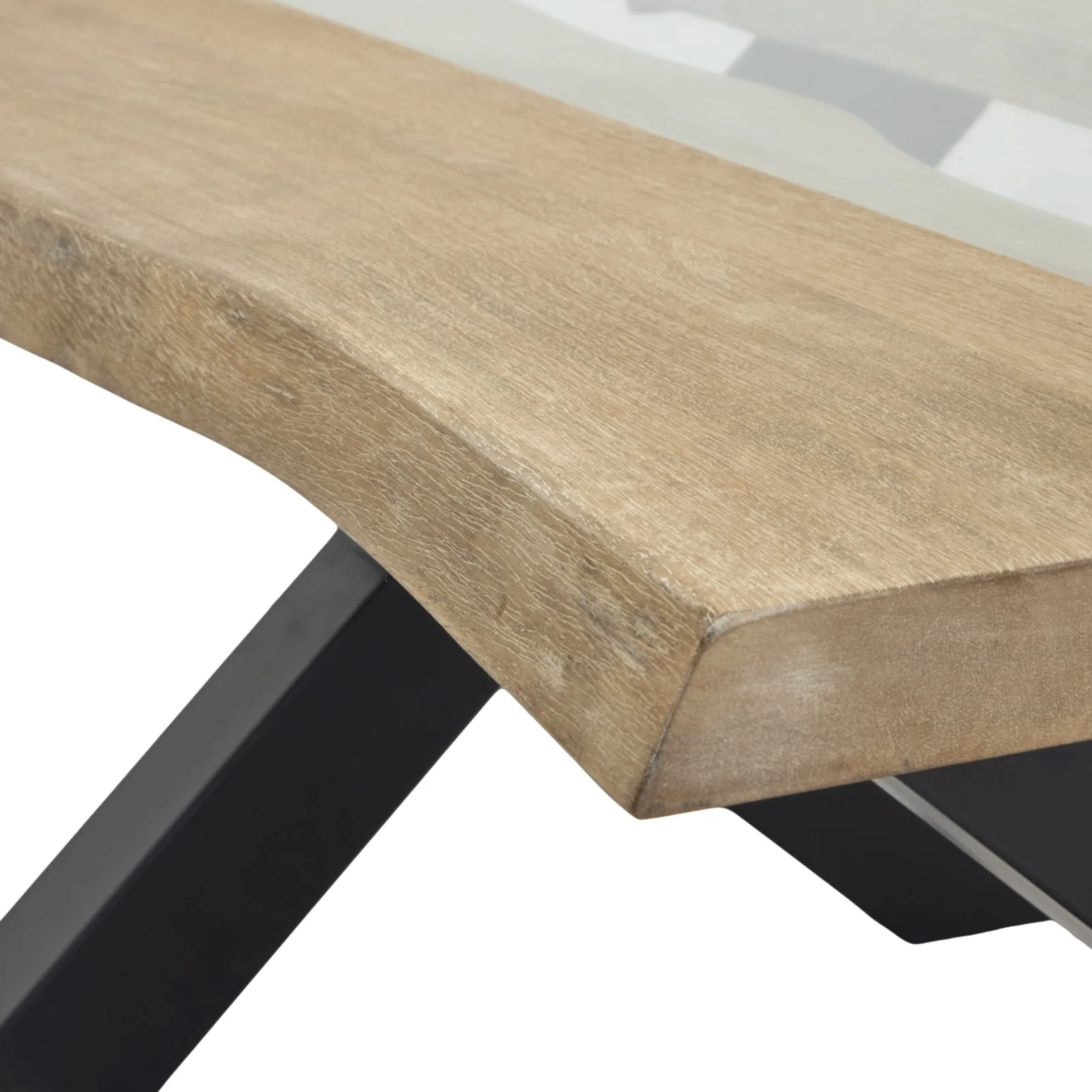 Hill Interiors Live Edge River Coffee Table – Light Acacia - Image 5