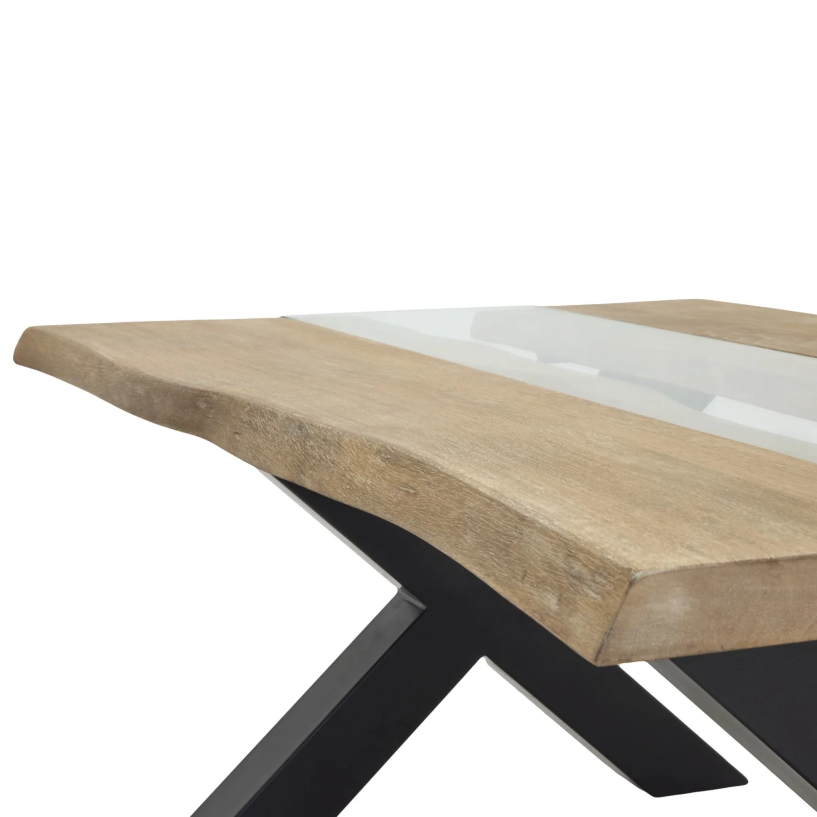 Hill Interiors Live Edge River Coffee Table – Light Acacia - Image 6