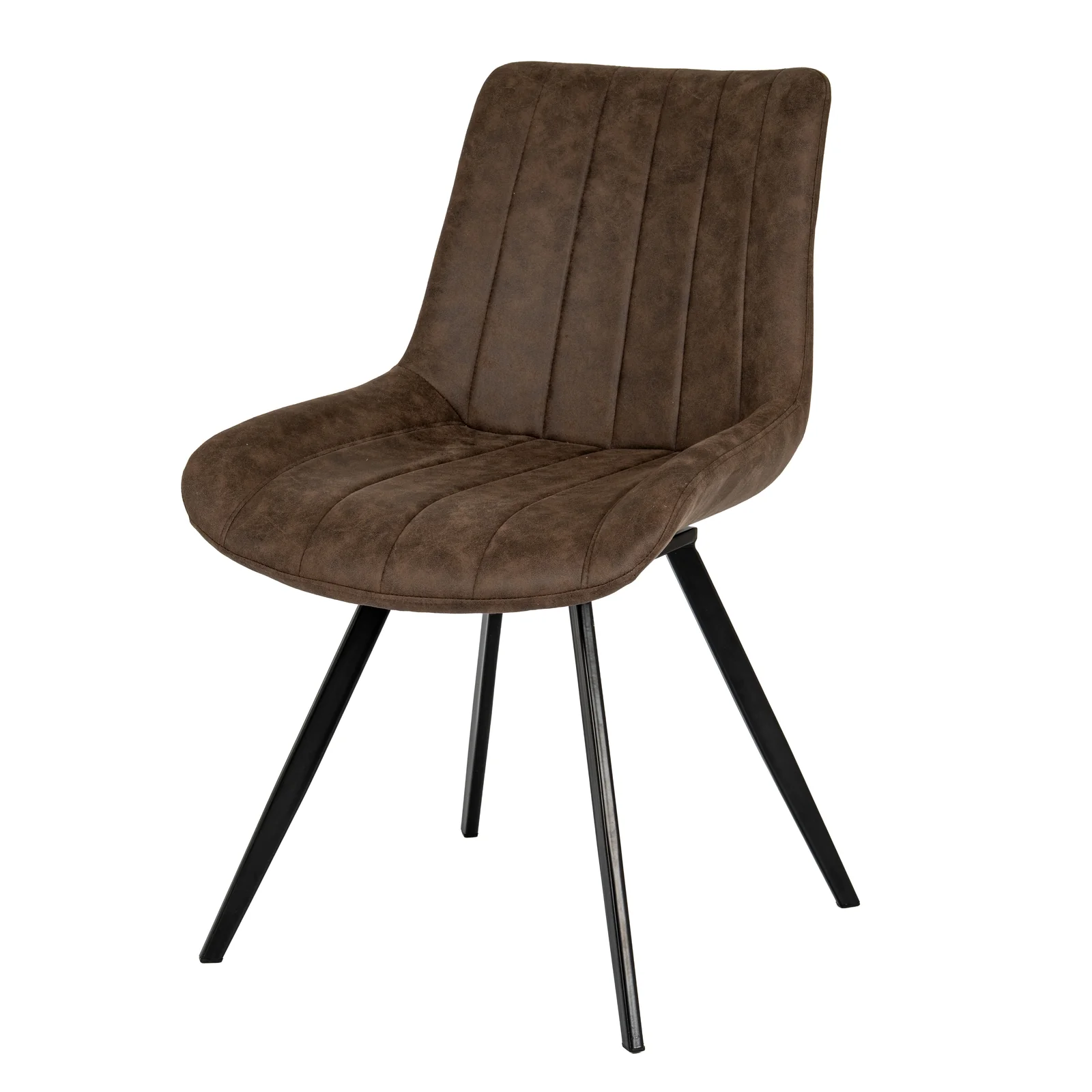 Hill Interiors Malmo Swivel Dining Chair - Coffee - Image 2