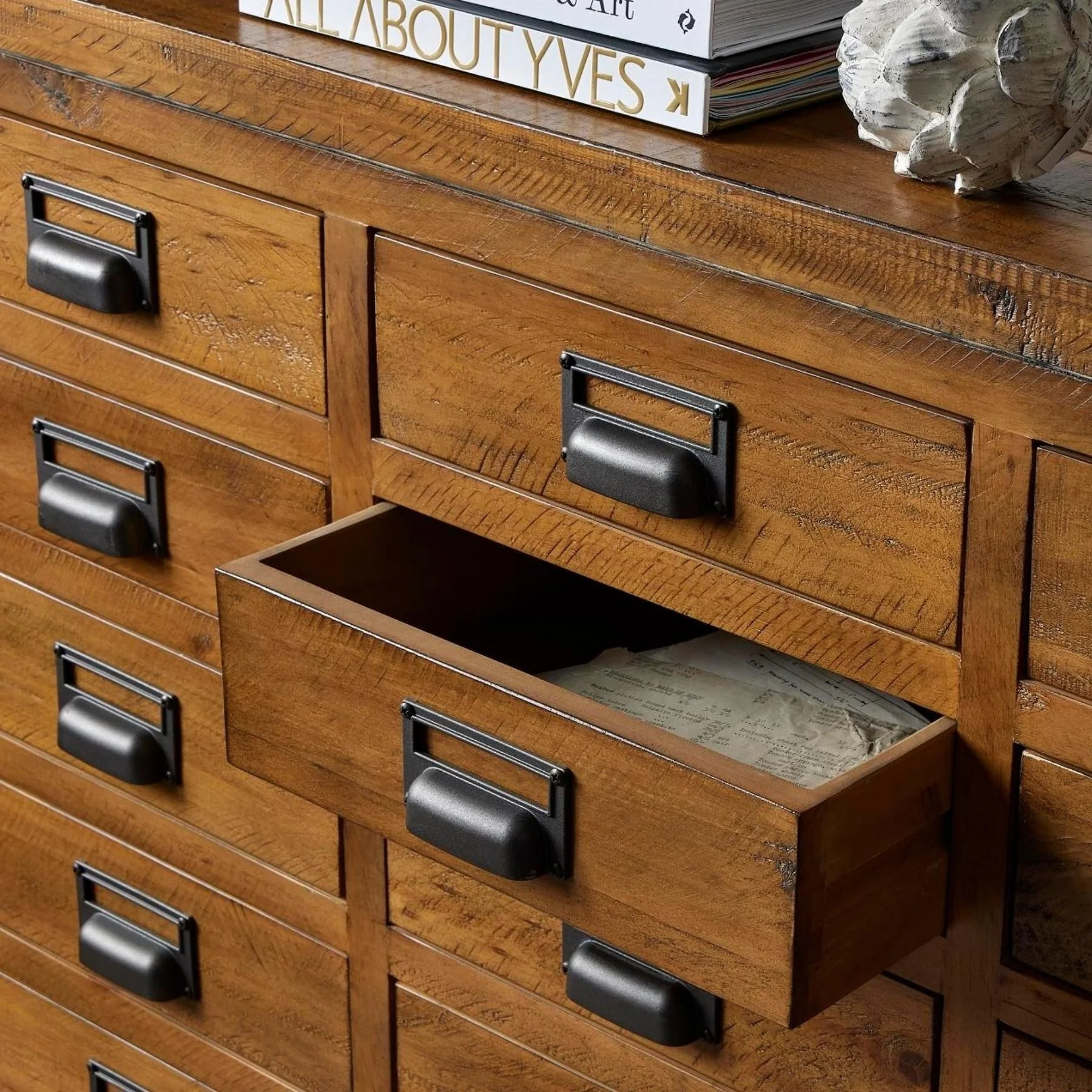 Hill Interiors The Draftsman Collection Merchant Chest – 20 Drawers - Image 4