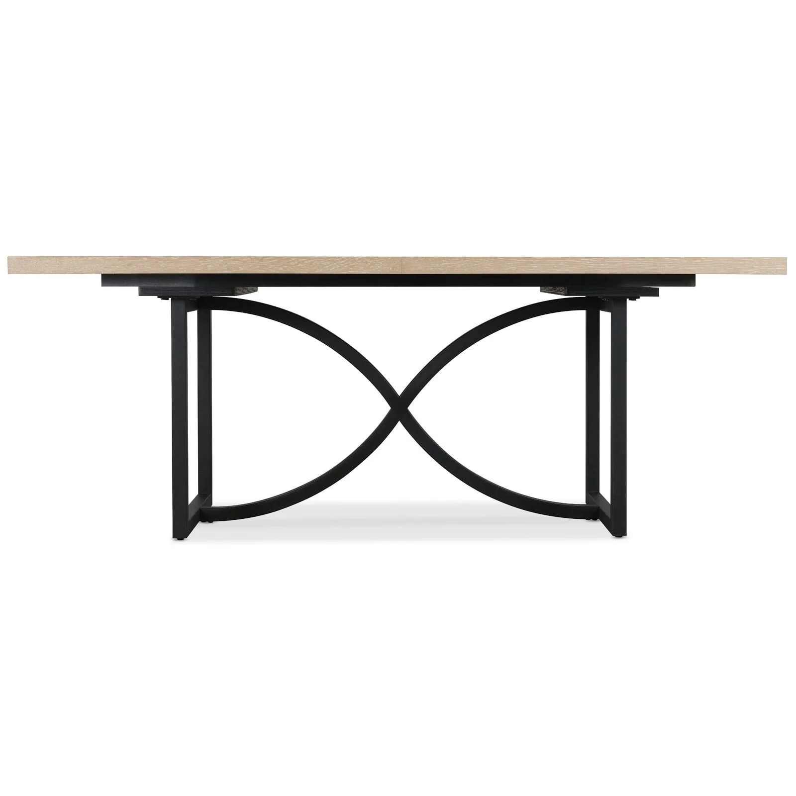 Hooker Furnishings Tranquillity Rectangular Extending Dining Table with Metal Base