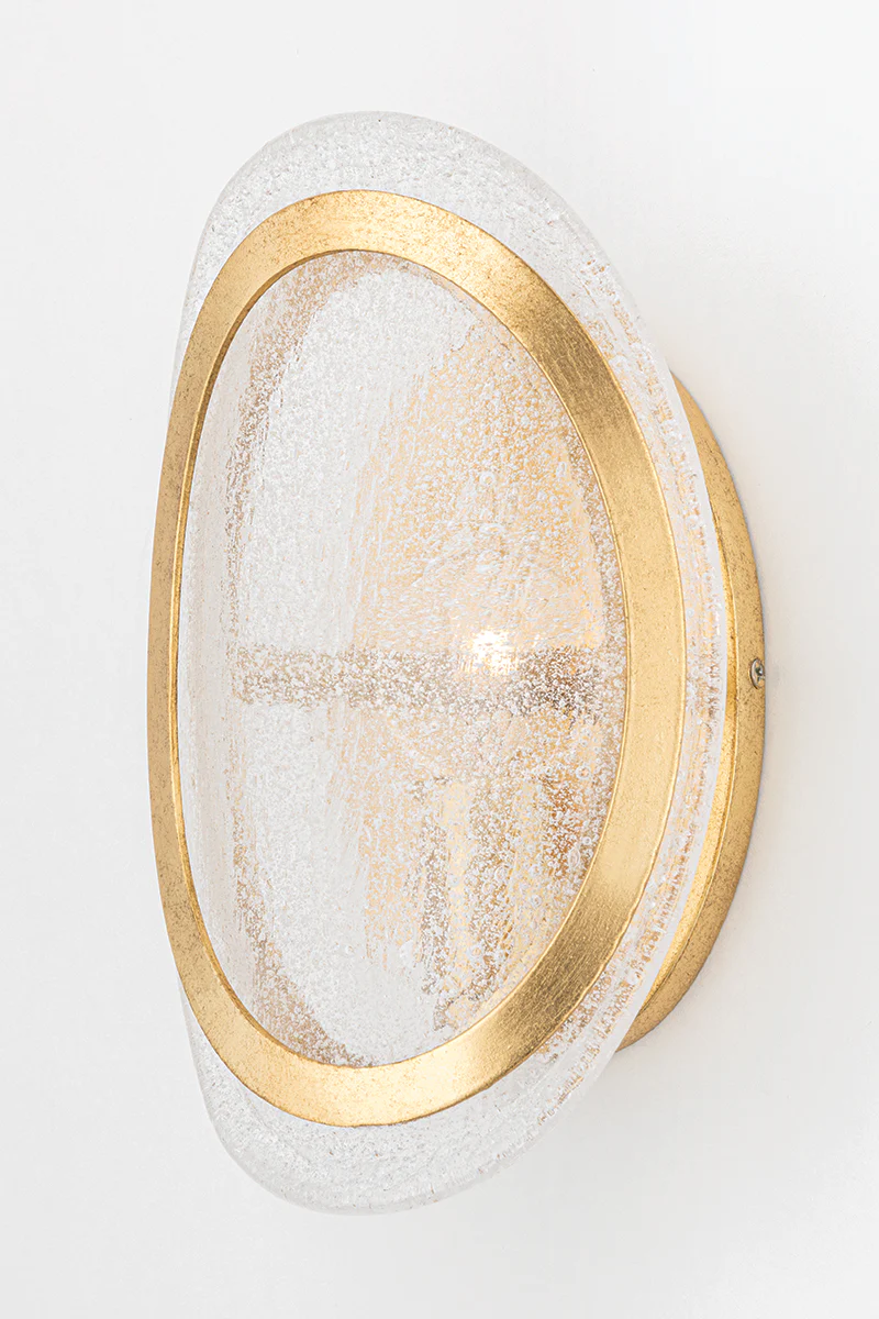 Hudson Valley Lighting Danes Wall Sconce – Vintage Gold Leaf - Image 3