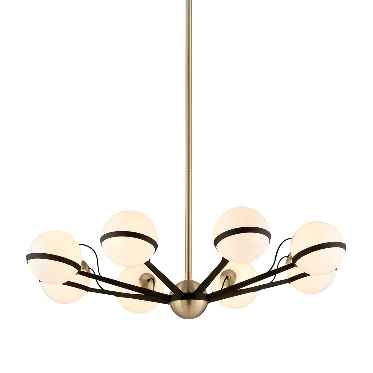 Hudson Valley Lighting Ace Candelier in Hand-Worked Iron with 8 Lights