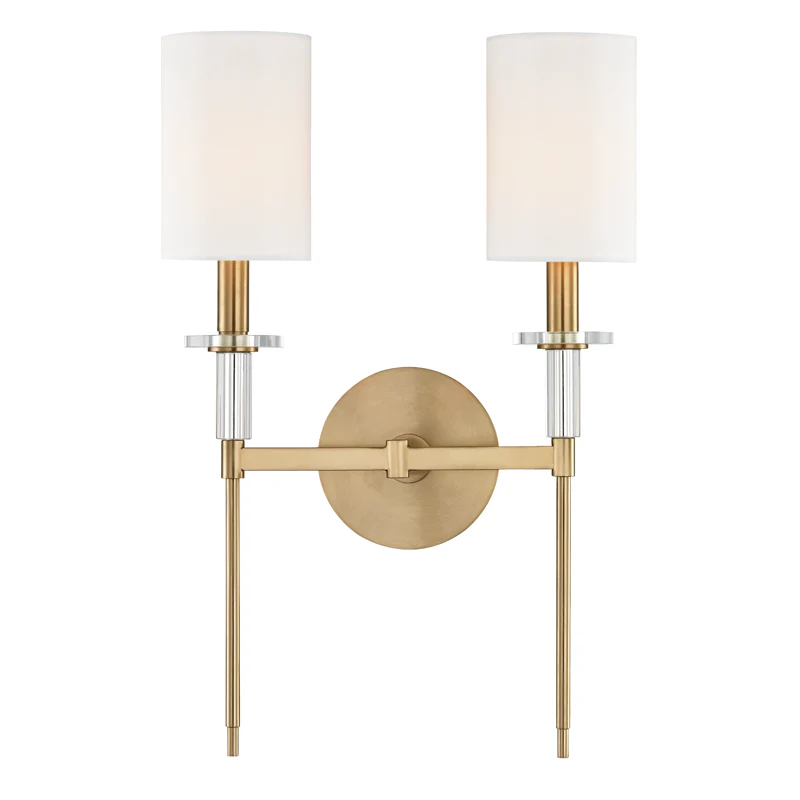Hudson Valley Lighting Amherst Wall Sconce Dual Light with Steel