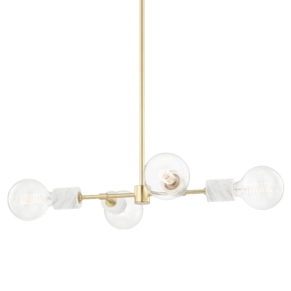 Hudson Valley Lighting Asime Linear Ceiling Light – Aged Brass