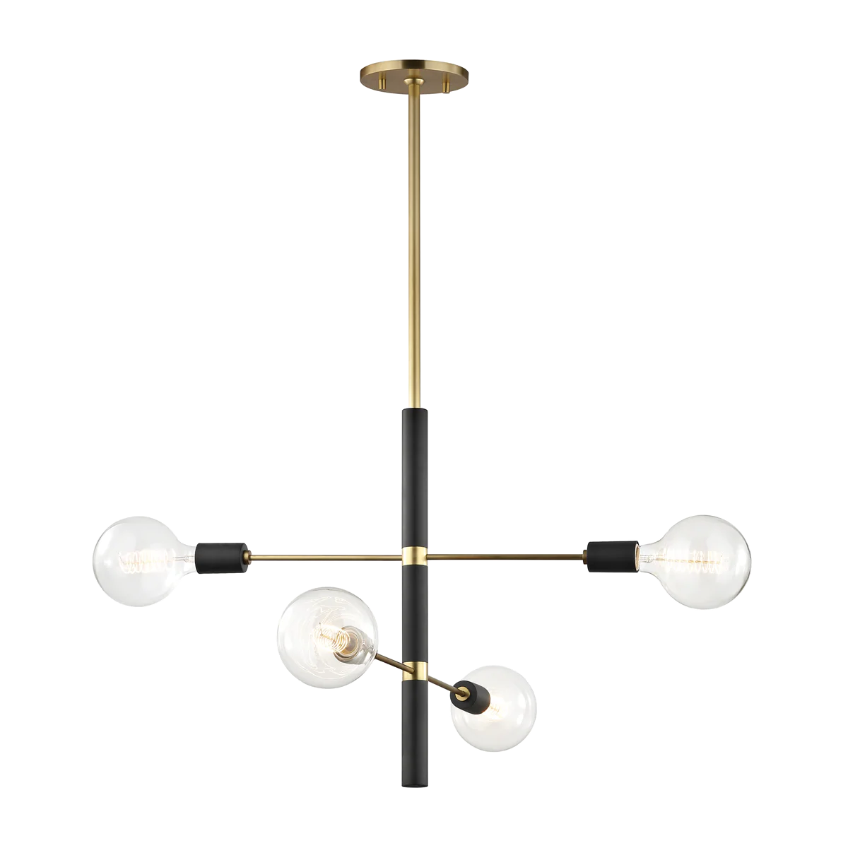 Hudson Valley Lighting Astrid Chandelier in Steel with 4 Lights
