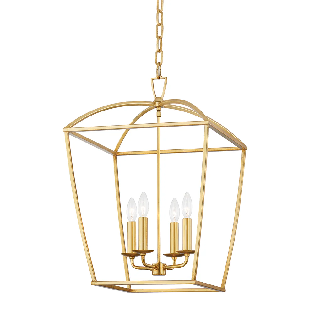 Hudson Valley Lighting Bryant Pendant Light – Gold Leaf