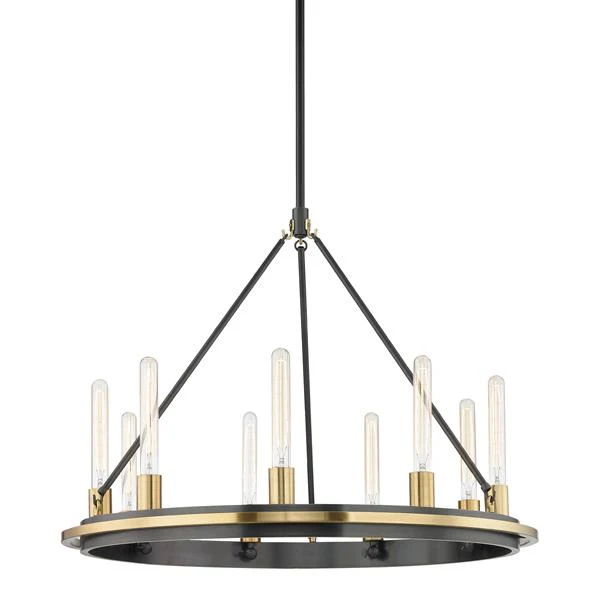 Hudson Valley Lighting Chambers Pendant Light with Steel and Nine Lights