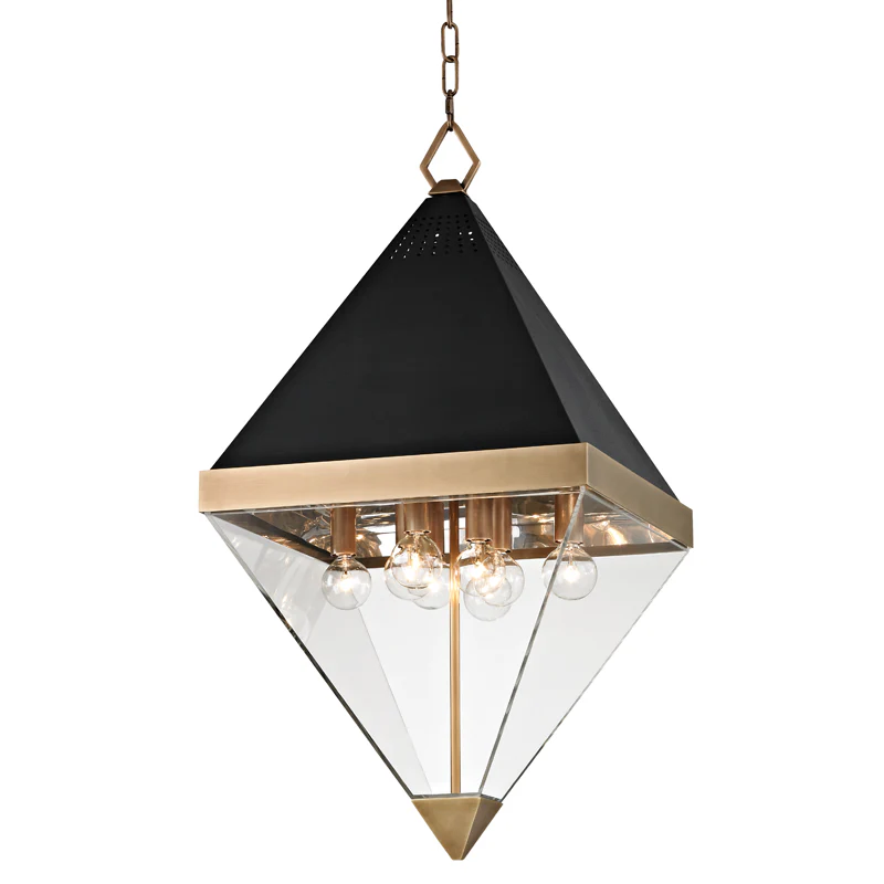 Hudson Valley Lighting Coltrane Pendant Light with Steel and Glass