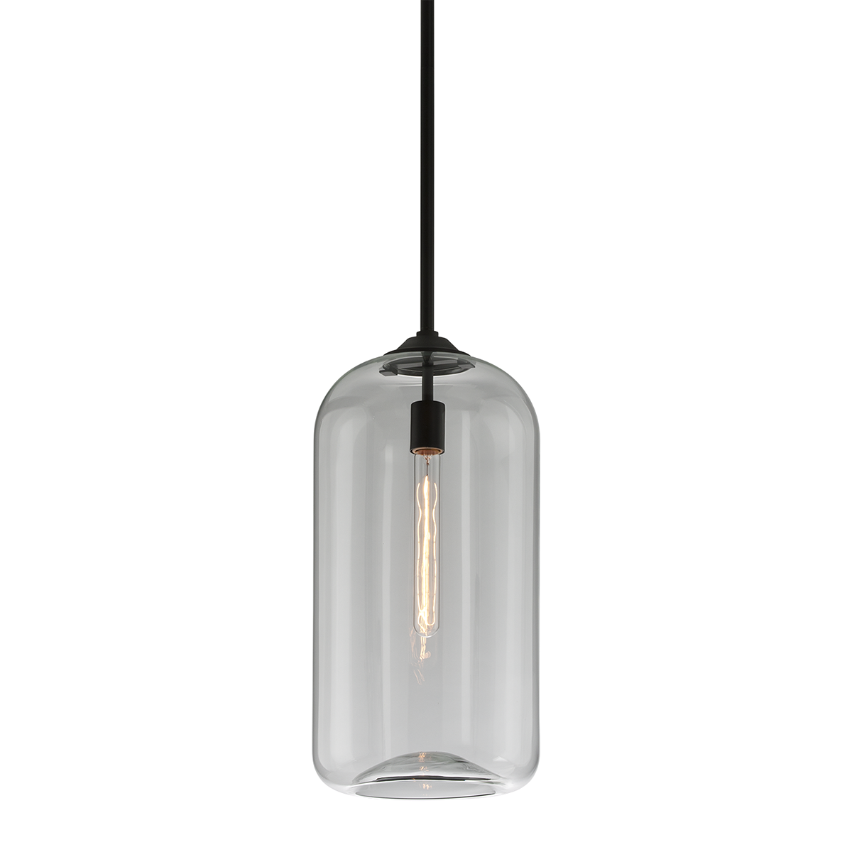 Hudson Valley Lighting District Large Pendant Light in Hand-Worked Iron