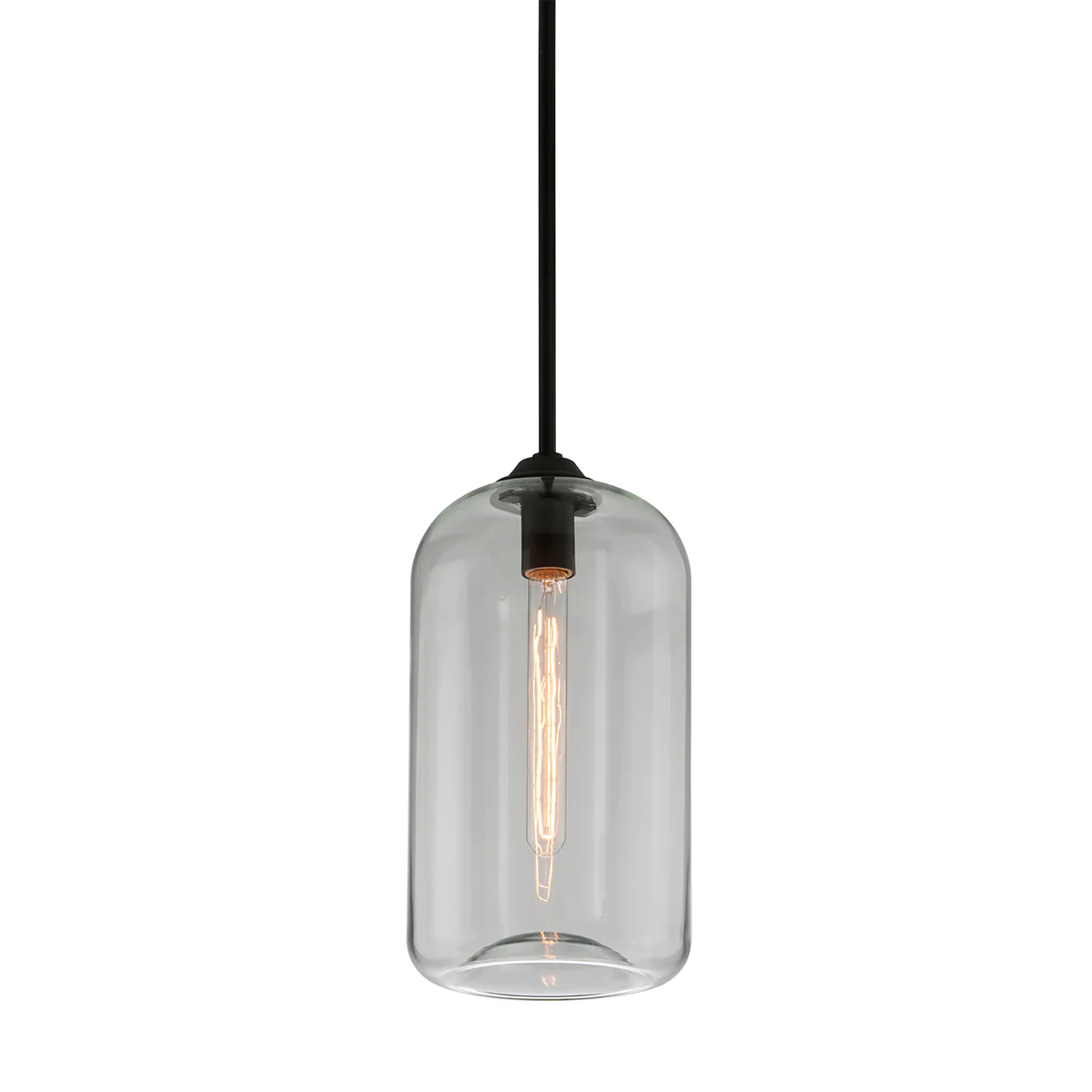 Hudson Valley Lighting District Pendant Light in Hand-Worked Iron